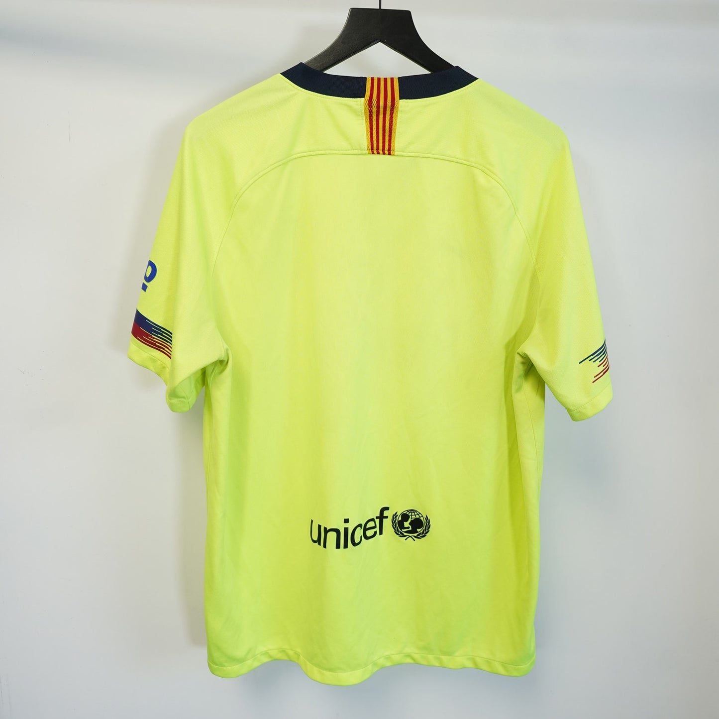 (XL) Nike FC Barcelona Official 2018-19 Away Soccer Football Jersey Men’s XL Neon