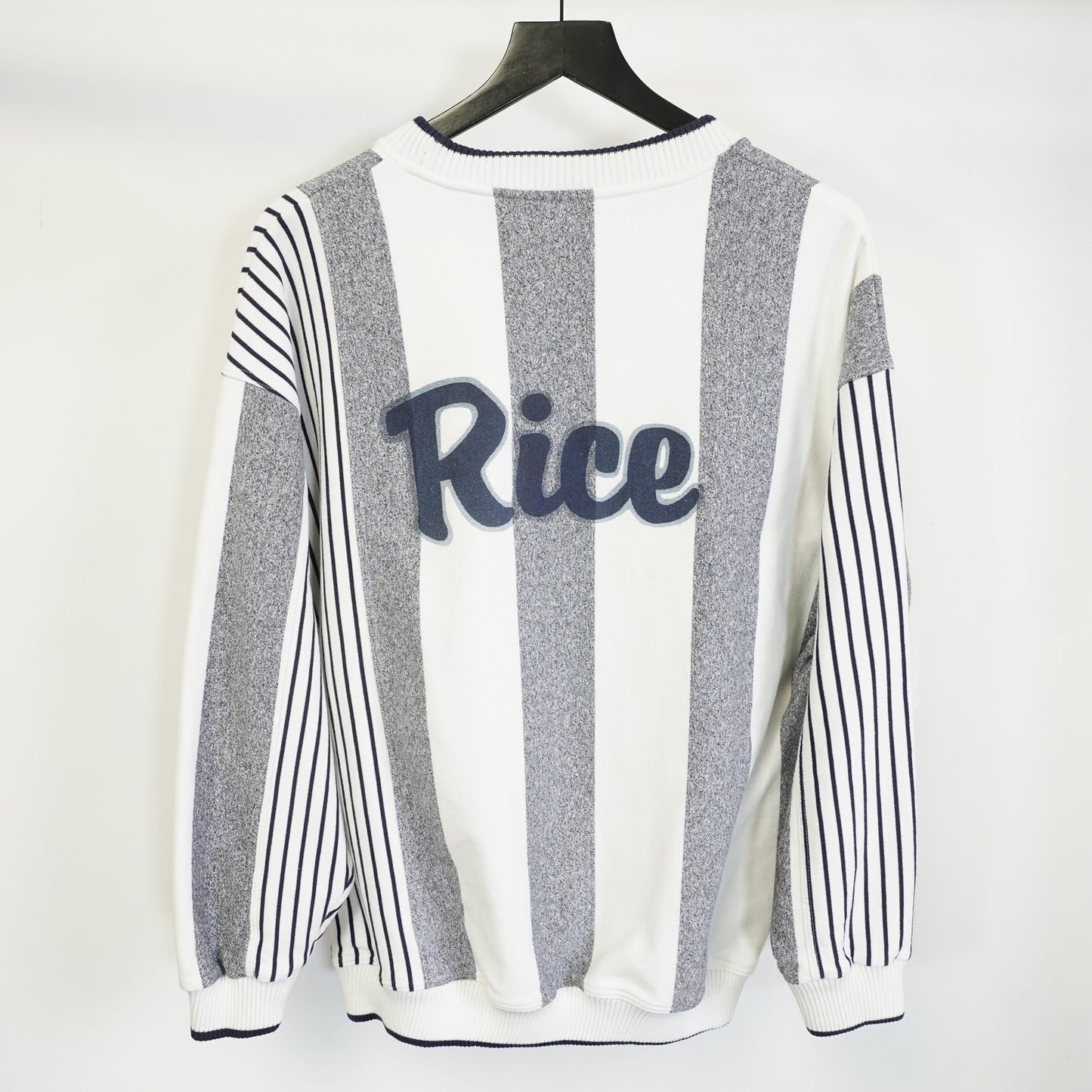 (L) Vintage Rice University Owls Prince Tennis Sweatshirt Men's L 90s Striped READ
