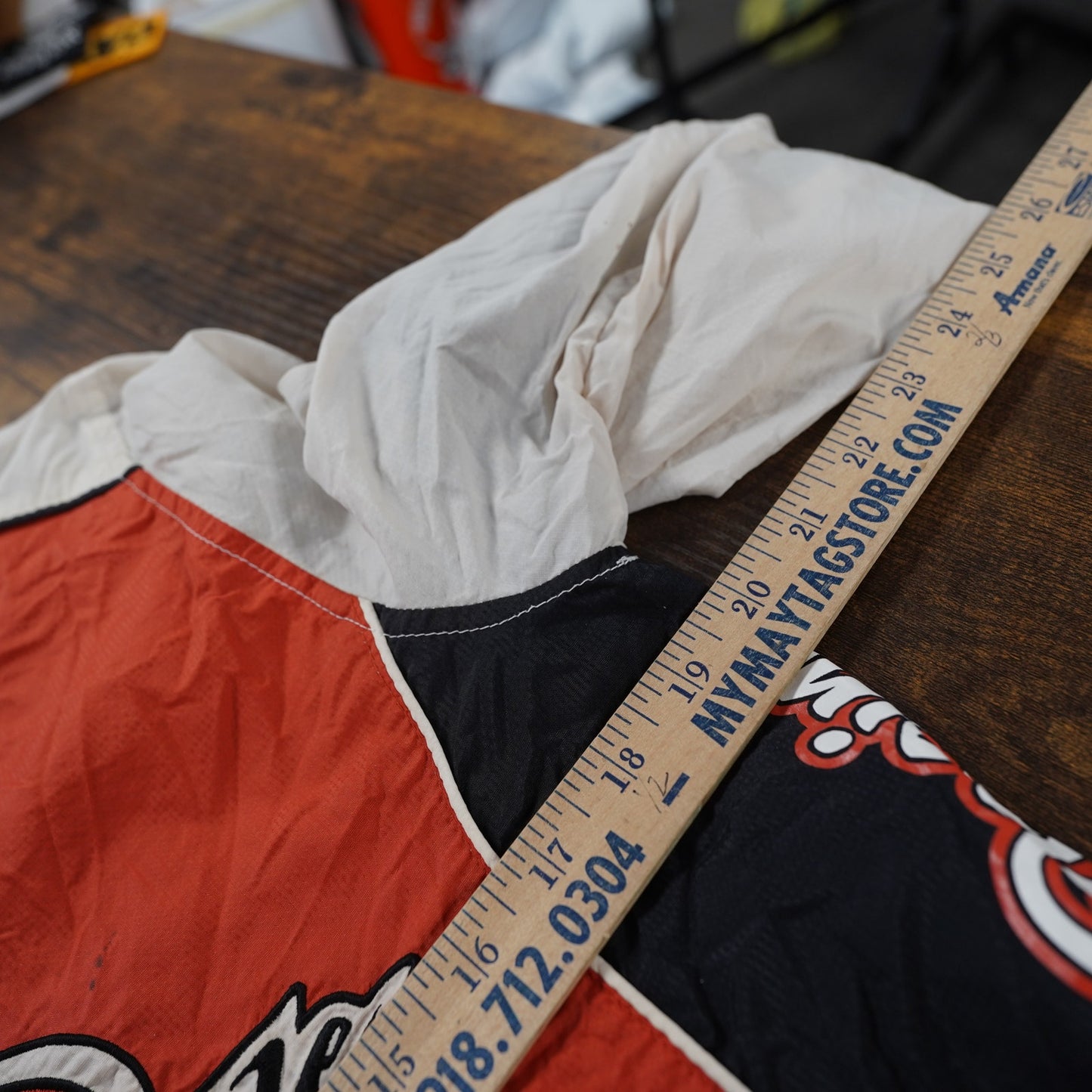 (Women's M) Vtg Harley Davidson Motorcycles Windbreaker Jacket Orange Sewn Eagle