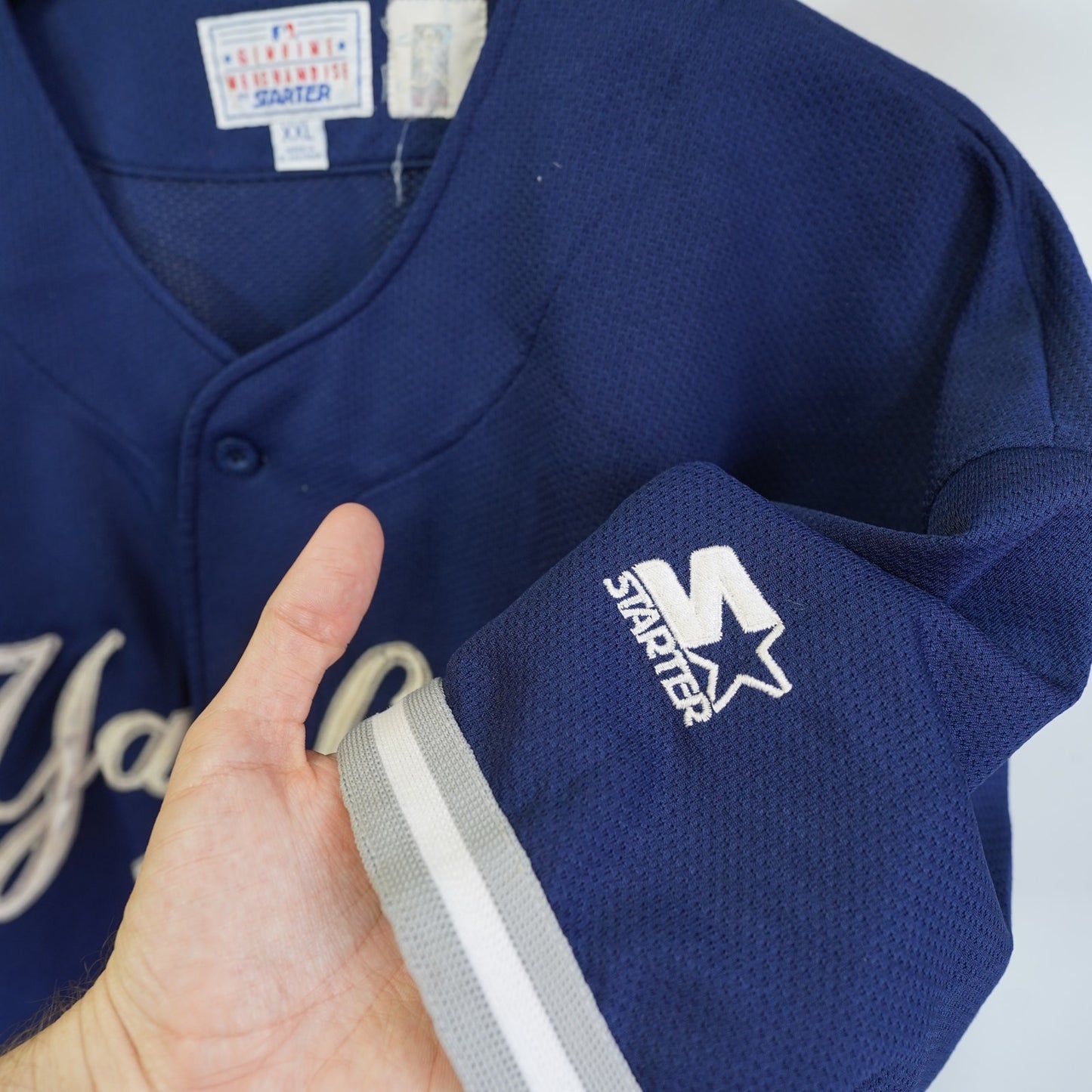 (2XL) Vintage New York Yankees Starter Baseball Jersey #24 Tino Martinez Men's 2XL MLB