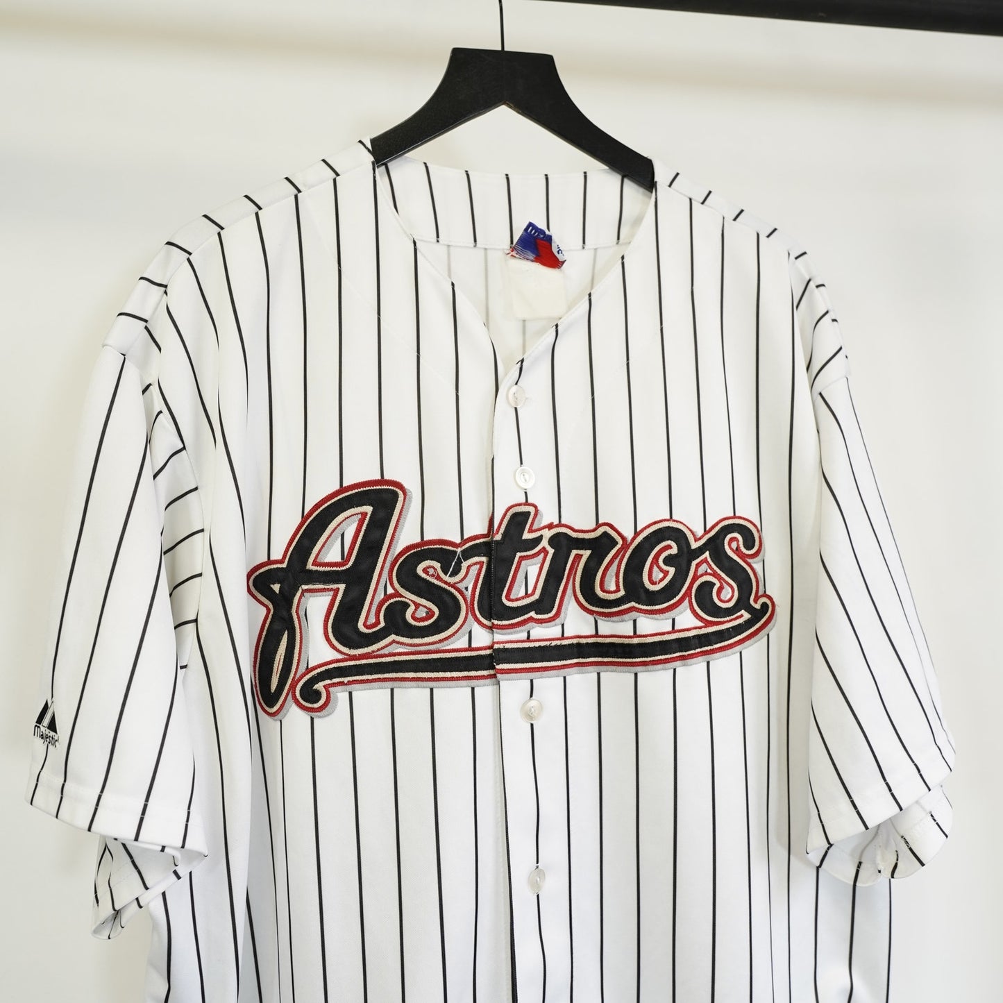 (3XL) Vintage Houston Astros Pinstripe Majestic Authentic Baseball Jersey