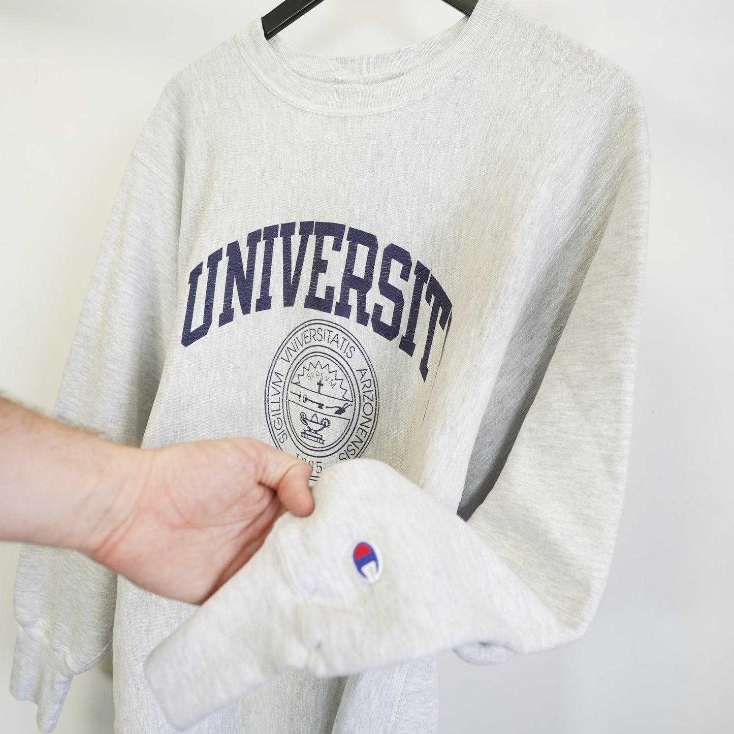(XL) Vintage University of Arizona Champion Reverse Weave Sweatshirt Men's XL Gray
