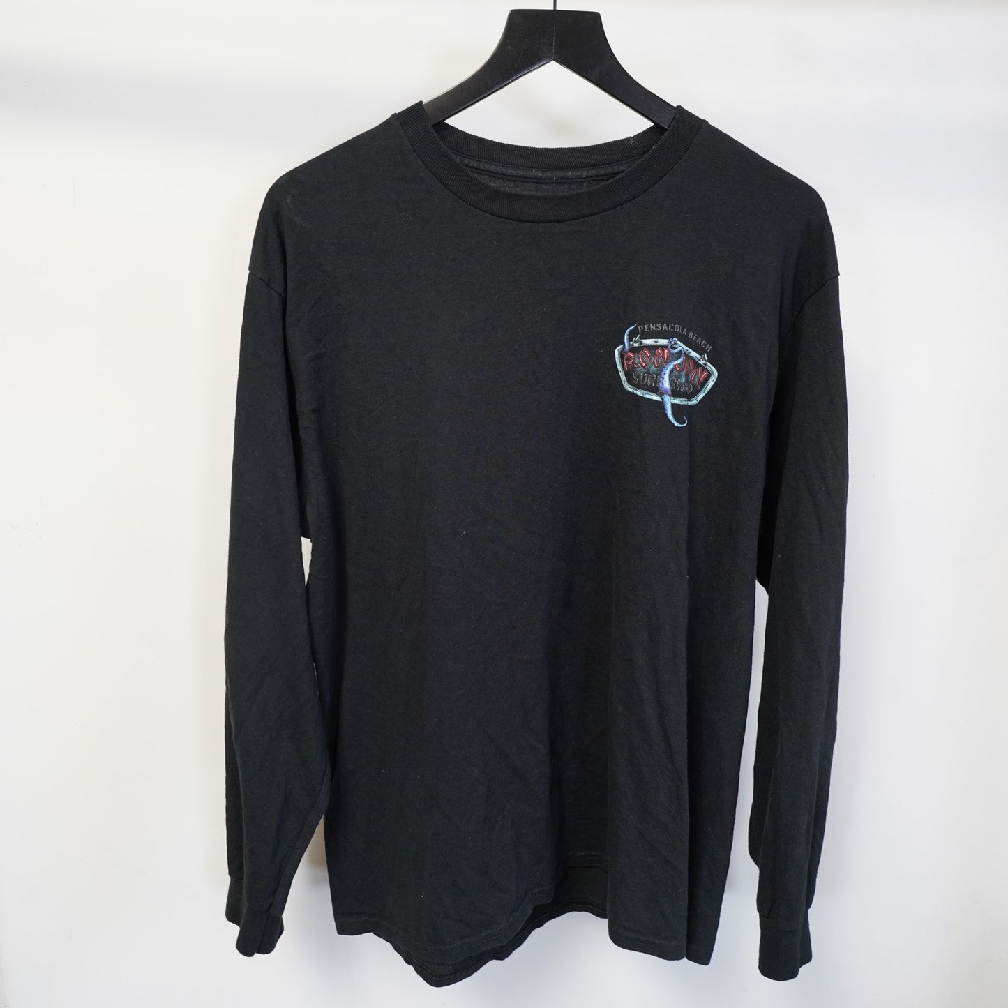 (L) Ron Jon Surf Shop Octopus Skate Y2K Longsleeve T-Shirt Men's L 2000s Black Retro