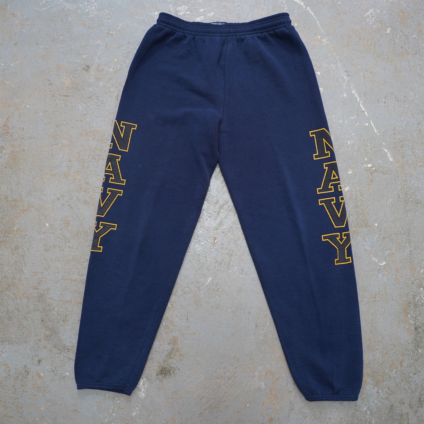 (S) Vintage US Navy Sweatpants Retro 3M Track Pant Men's S Blue Jogger 90s