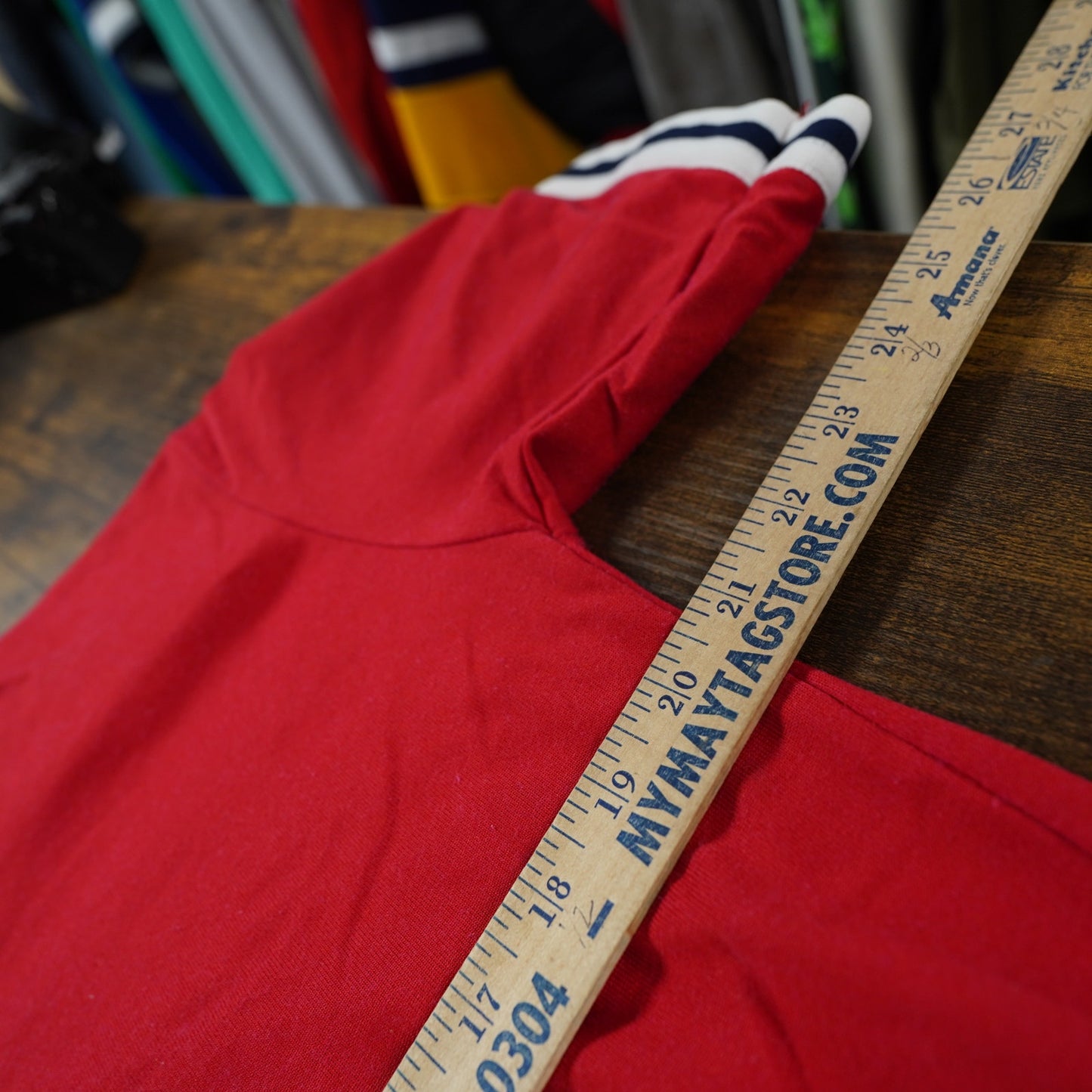 (M) Vintage University of Houston Cougars Sewn Baseball Jersey Men's M Red U of H