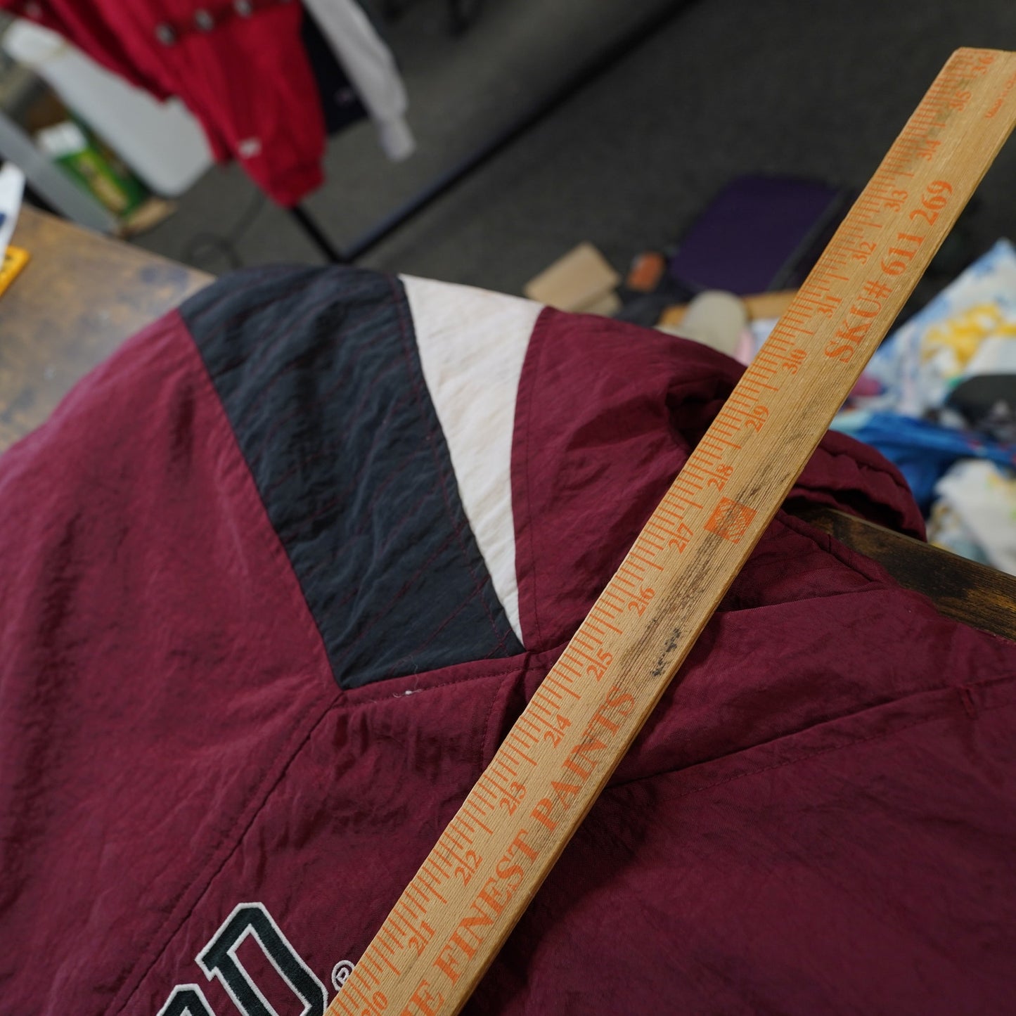 (XL) Vintage Stanford Cardinal Starter Puffer Jacket Men's XL Red 90s Pullover Retro