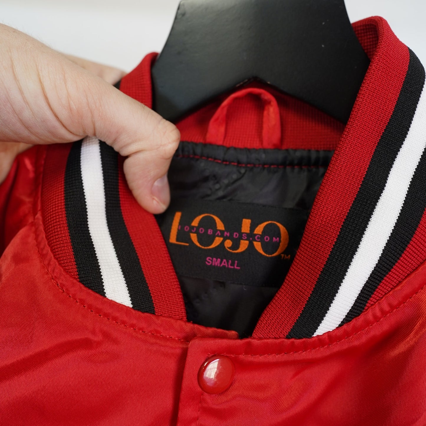 (M) Vintage Texas Tech Red Raiders Embroidered Satin Jacket Men's S-M Red Sewn