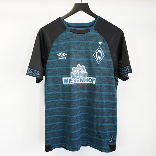(S) Umbro Werder Bremen 2018/2019 Away Soccer Jersey Men's S Blue Black Futbol