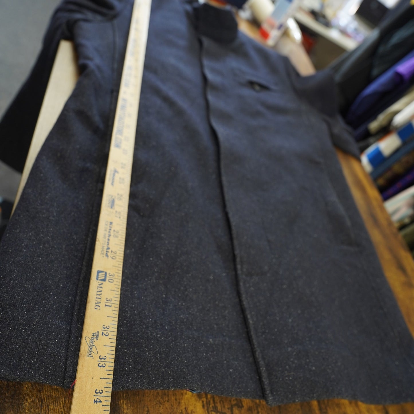 (Women's S) Ted Baker London Wool Blend Overcoat Women's Size 5 Floral Lined Navy