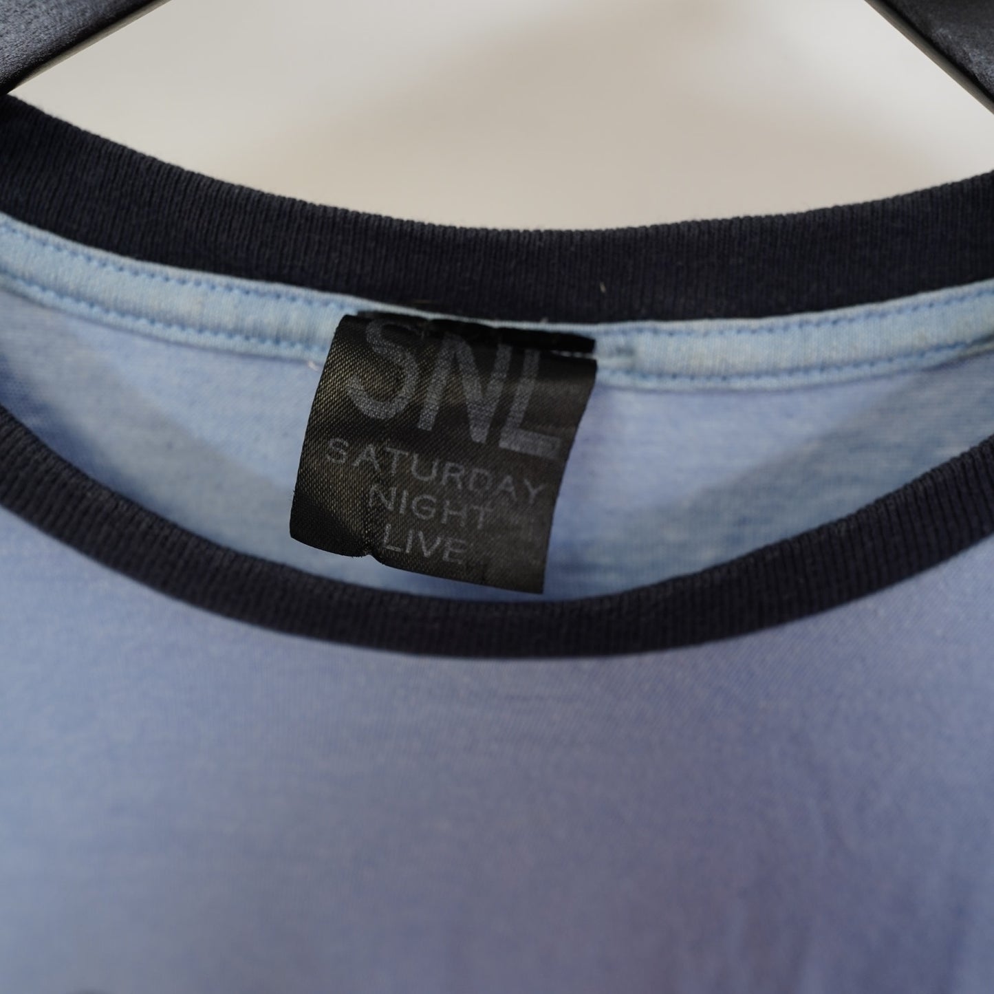 (L) Vintage SNL Ambiguously Gay Duo Ringer Blue T-Shirt Size L 2000’s Saturday Night