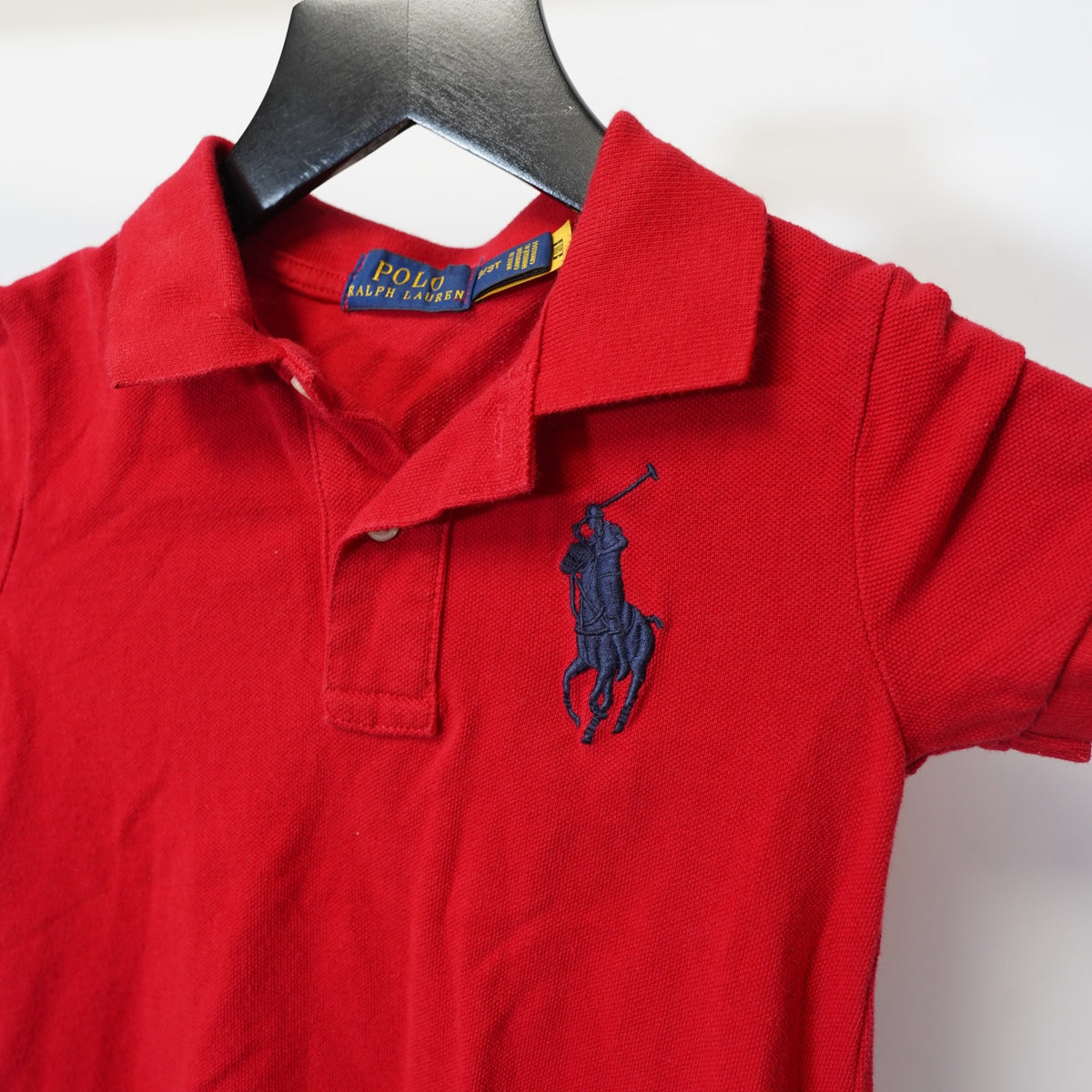 (Boys 3T) Polo Ralph Lauren Big Pony Polo Shirt Boys 3T Kids Youth Red Navy Blue Preppy