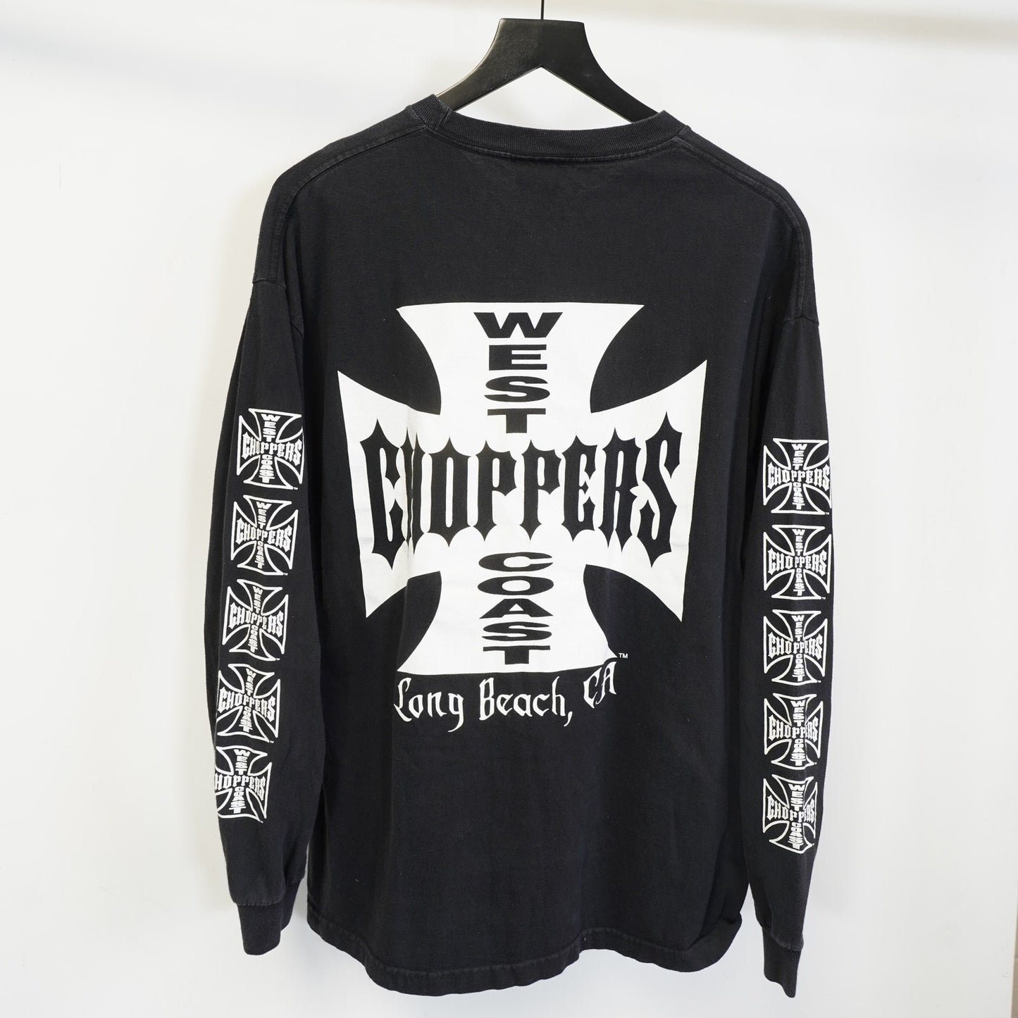 (XL) Vintage West Coast Choppers Longsleeve Y2K Biker T-Shirt Men's XL Black 2000s