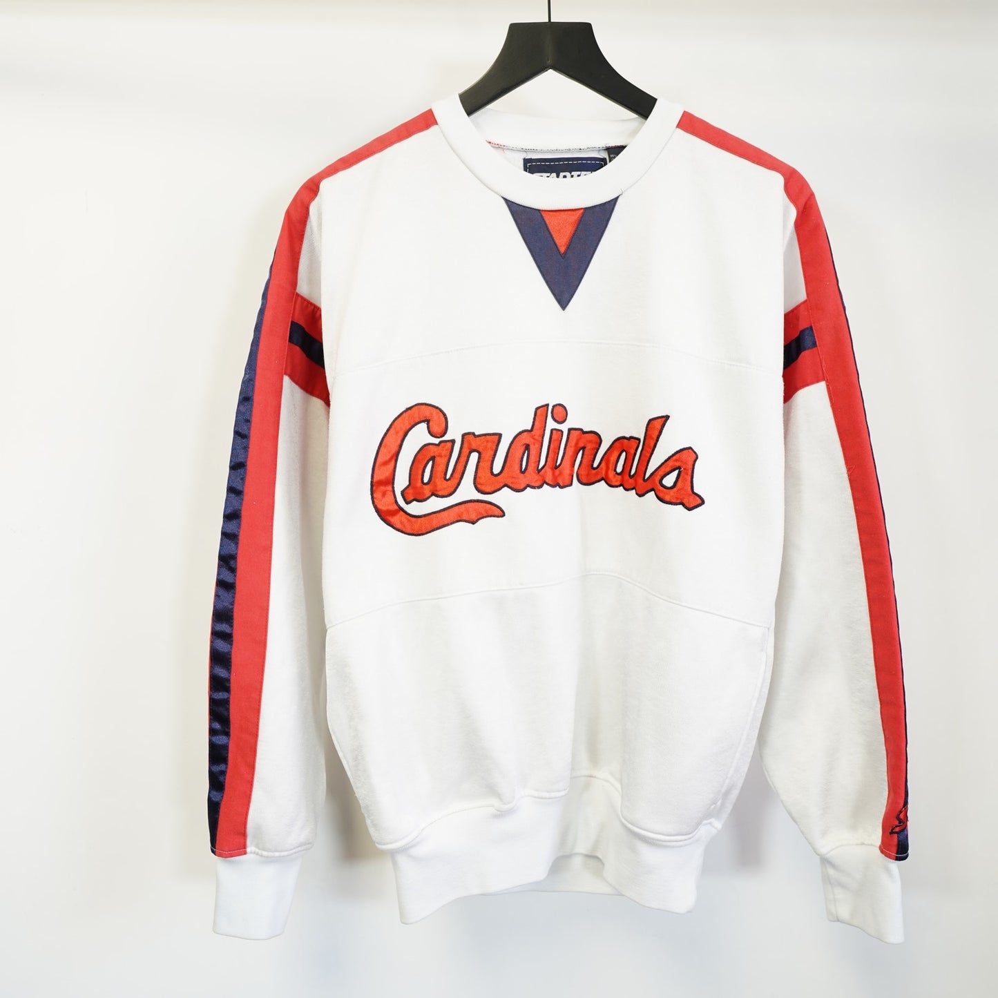 (M) Vintage St. Louis Cardinals Starter Embroidered Sweatshirt Men's S-M White