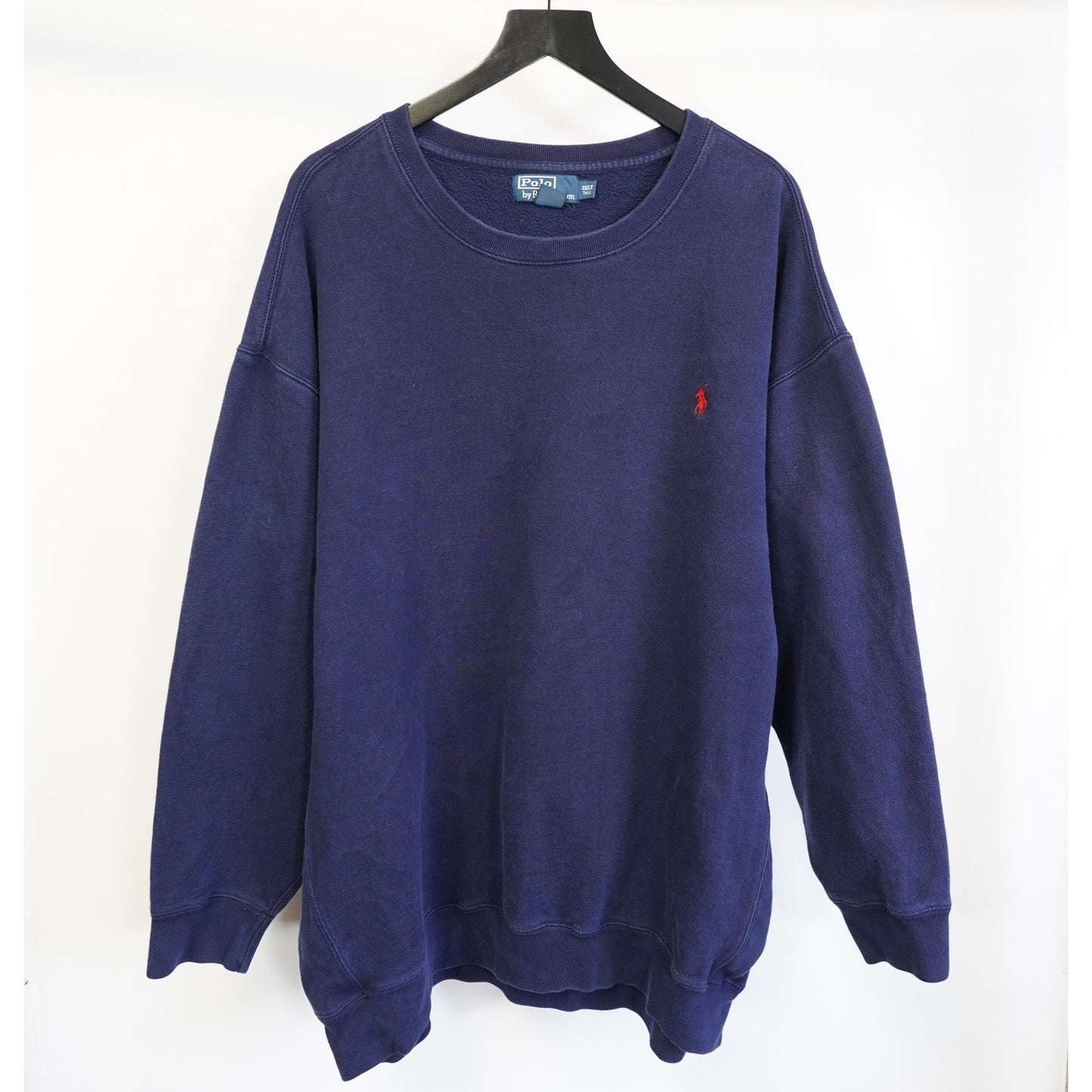(3XLT) Polo Ralph Lauren Crewneck Sweatshirt Men's 3XLT Navy Blue Red Pony Preppy