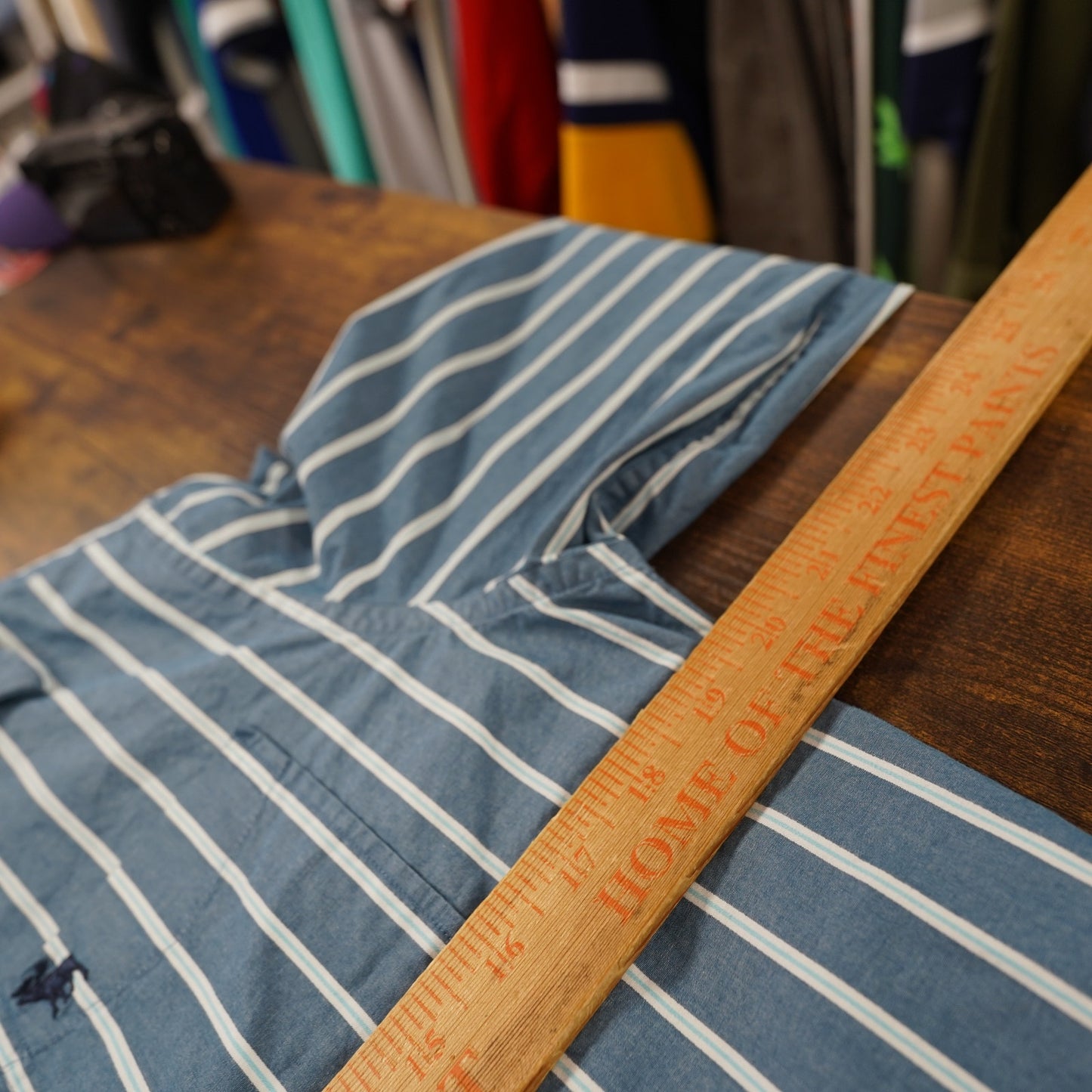 (XL) Abercrombie & Fitch Y2K Striped Blue Button Up Shirt Dress Men's XL 2000s Moose