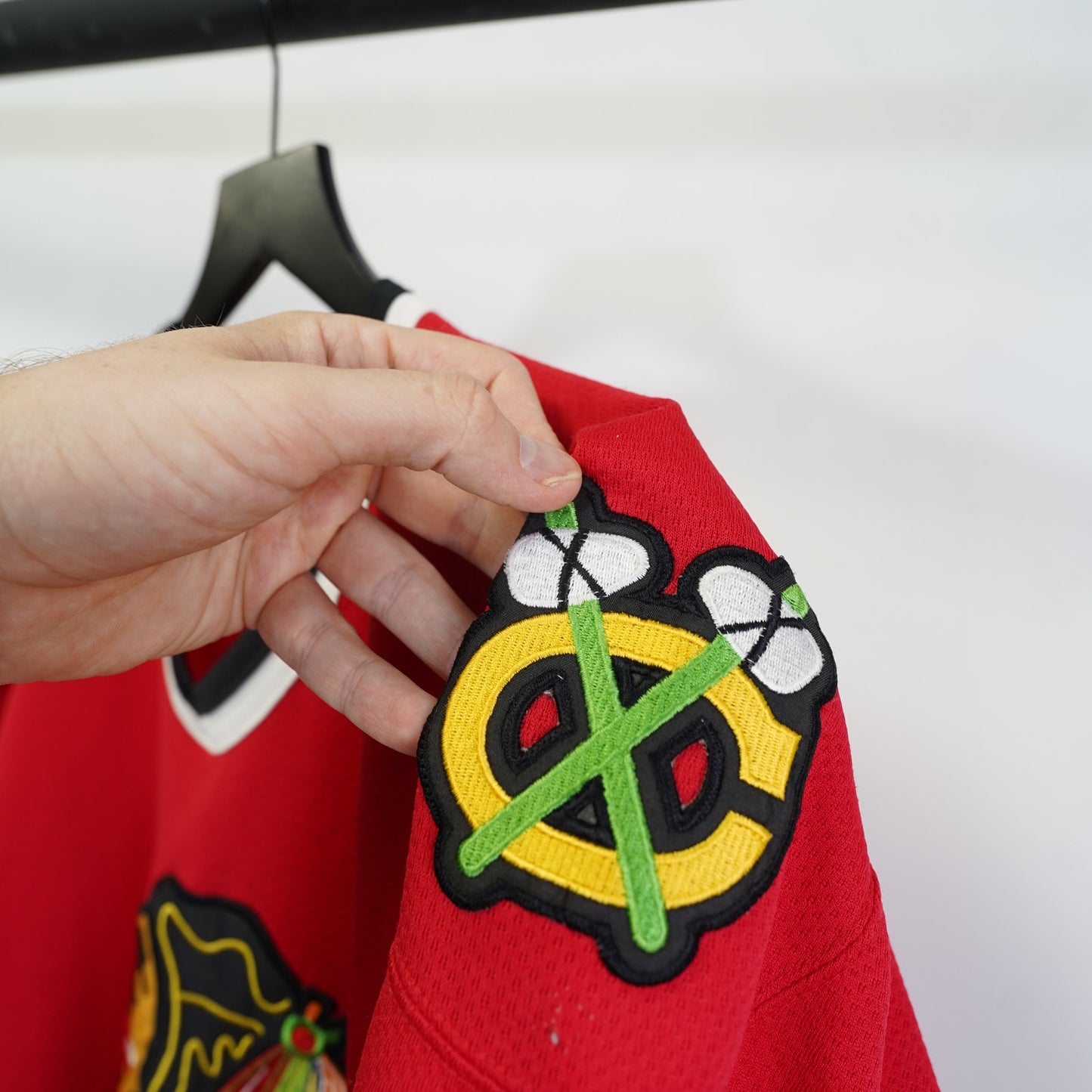 (Youth L/XL) Vintage Chicago Blackhawks Starter Stitched Hockey Jersey Adult S Red