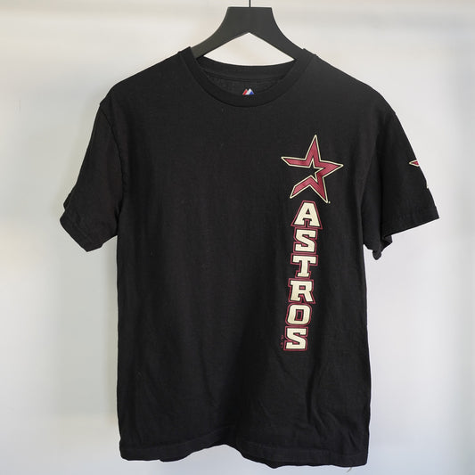 (M) Vintage Houston Astros Y2K Majestic T-Shirt Men's M Black 2000s Logo Retro