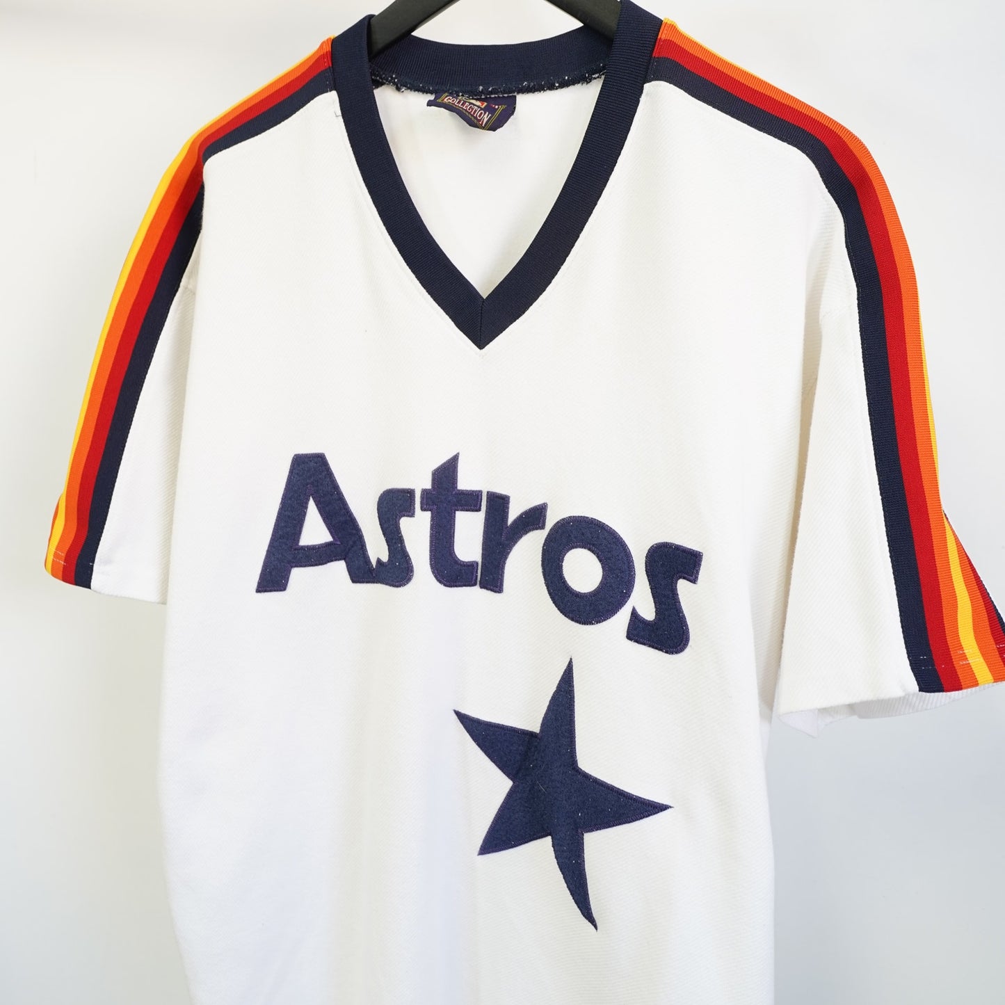 (XL) Vtg Houston Astros Majestic Stitched Cooperstown Collection Jersey Mens XL White