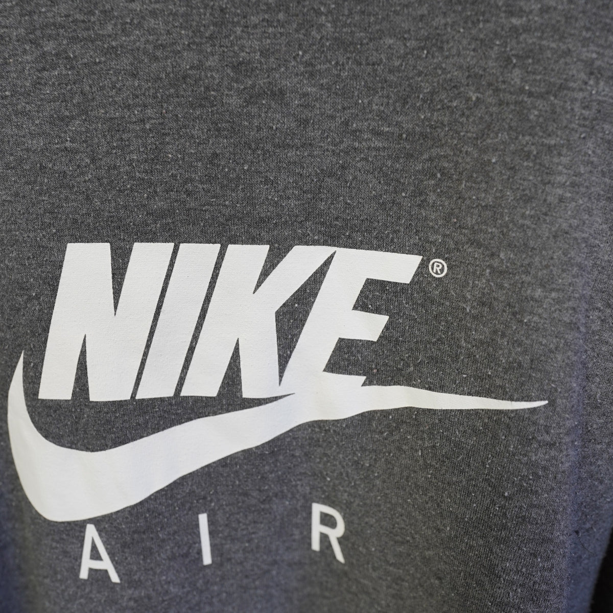 (L) Nike Air Retro Pullover Hoodie Men's L Gray White Just Do It Y2K 2000s Sports