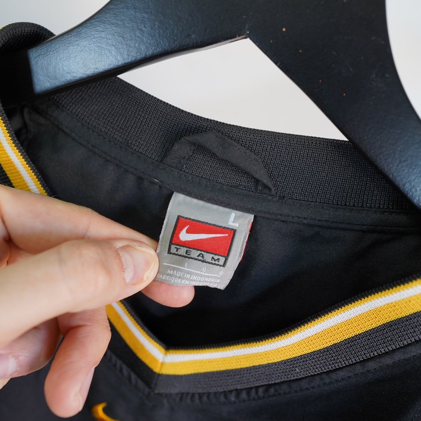 (L) Missouri Tigers Vintage Nike Center Swoosh Pullover Windbreaker Size L Black