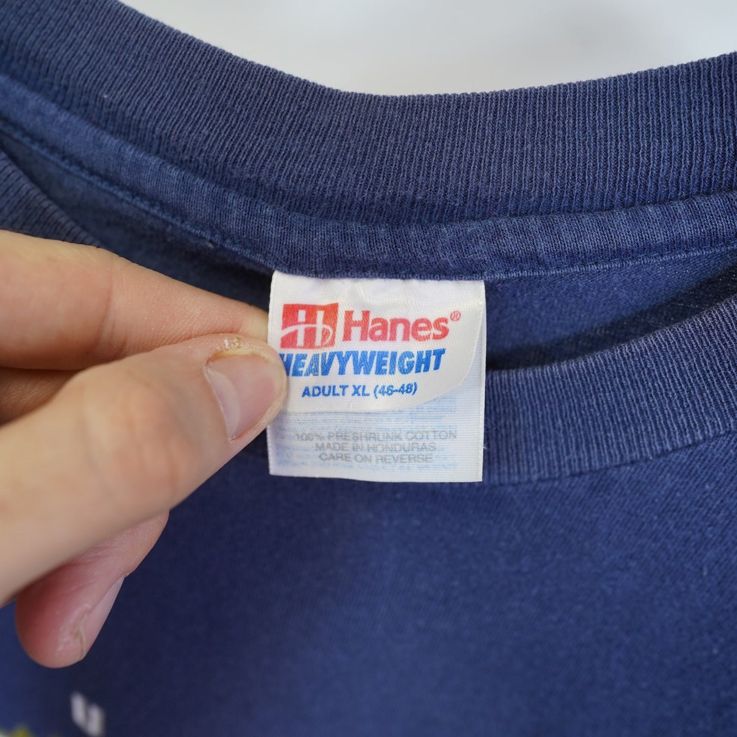 (XL) Vintage Houston Astros 90s Hanes T-Shirt Men's XL Navy Gold Single Stitch MLB