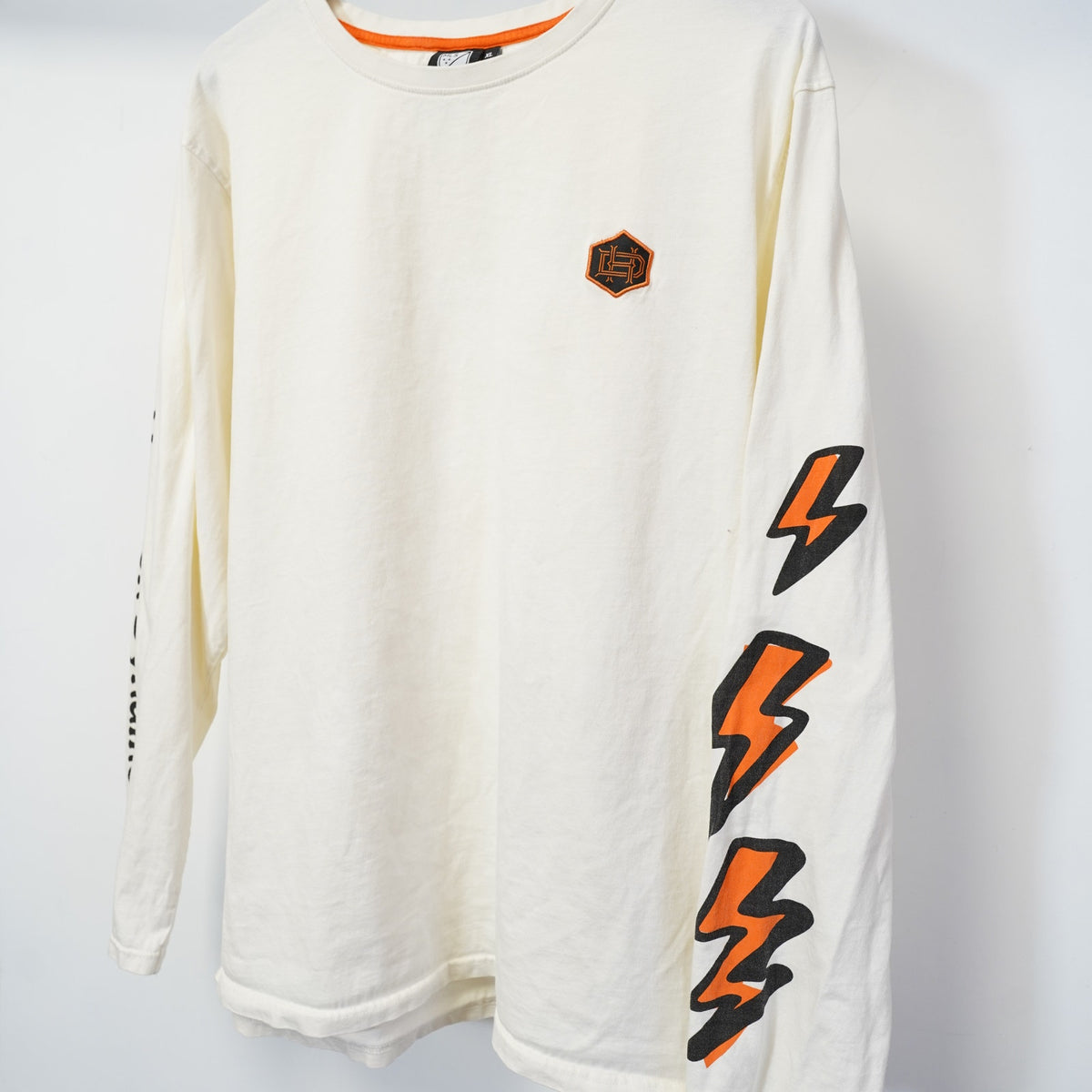 (XL) Houston Dynamo FC Soccer Local Long Sleeve T-Shirt Men's XL Cream Lightning