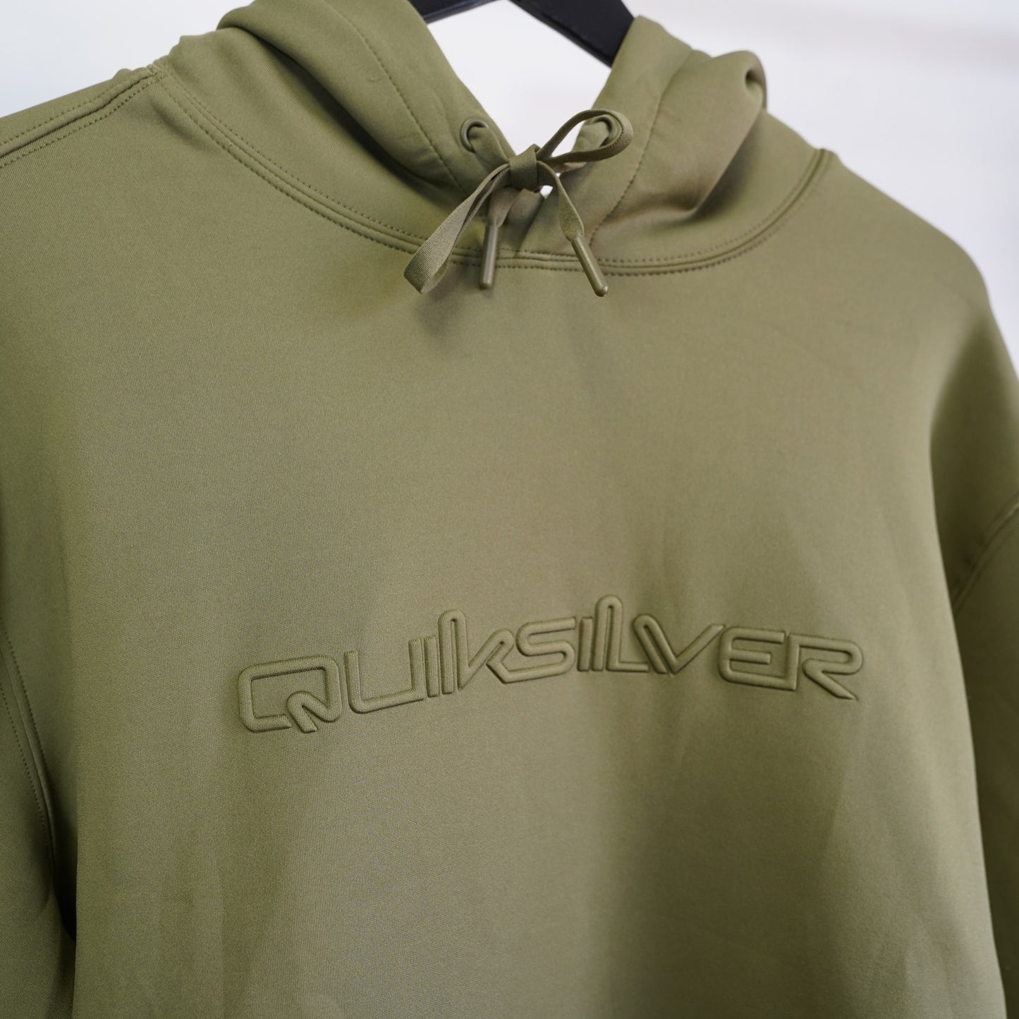 (L) Quicksilver New w/tags Surf & Skate Y2K Hoodie Men's L Olive Green 2000s Retro