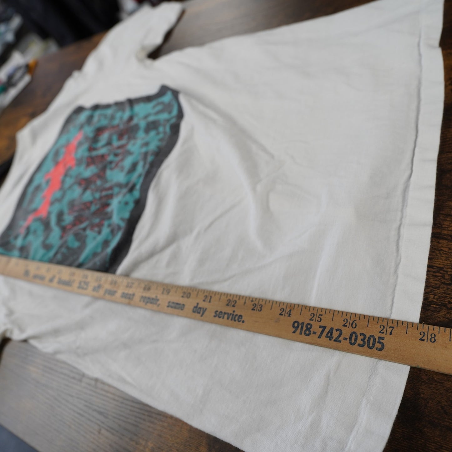 (M) Vintage Maui & Sons Surf Shark T-Shirt Men's M White Skate Beach