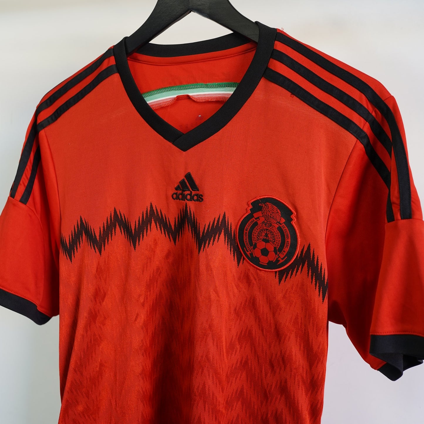 (L) Adidas Mexico 2014 World Cup Away Soccer Jersey Men's L/XL Red Futbol