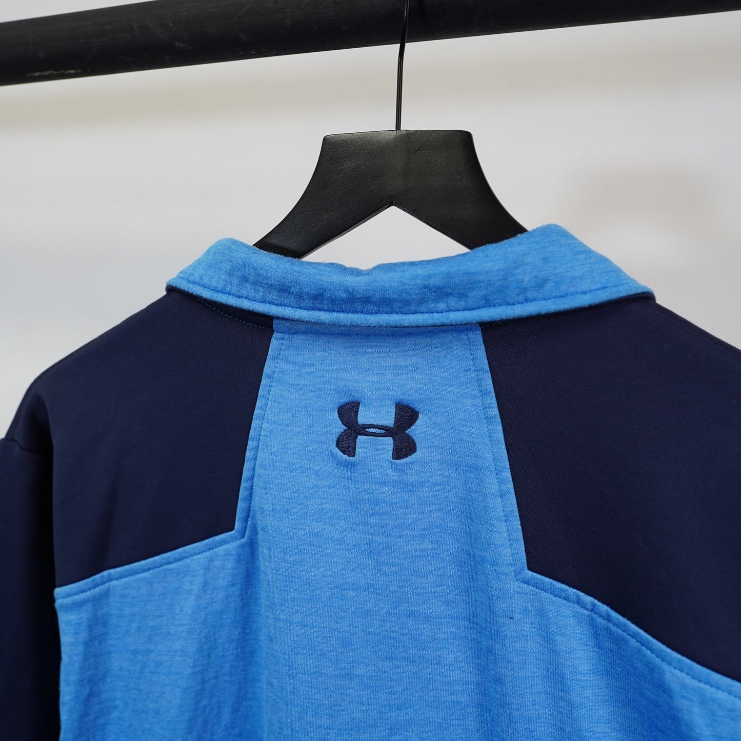 (L) Under Armour ColdGear Expanse 1/4 Zip Fleece Pullover Men's L Blue Golf