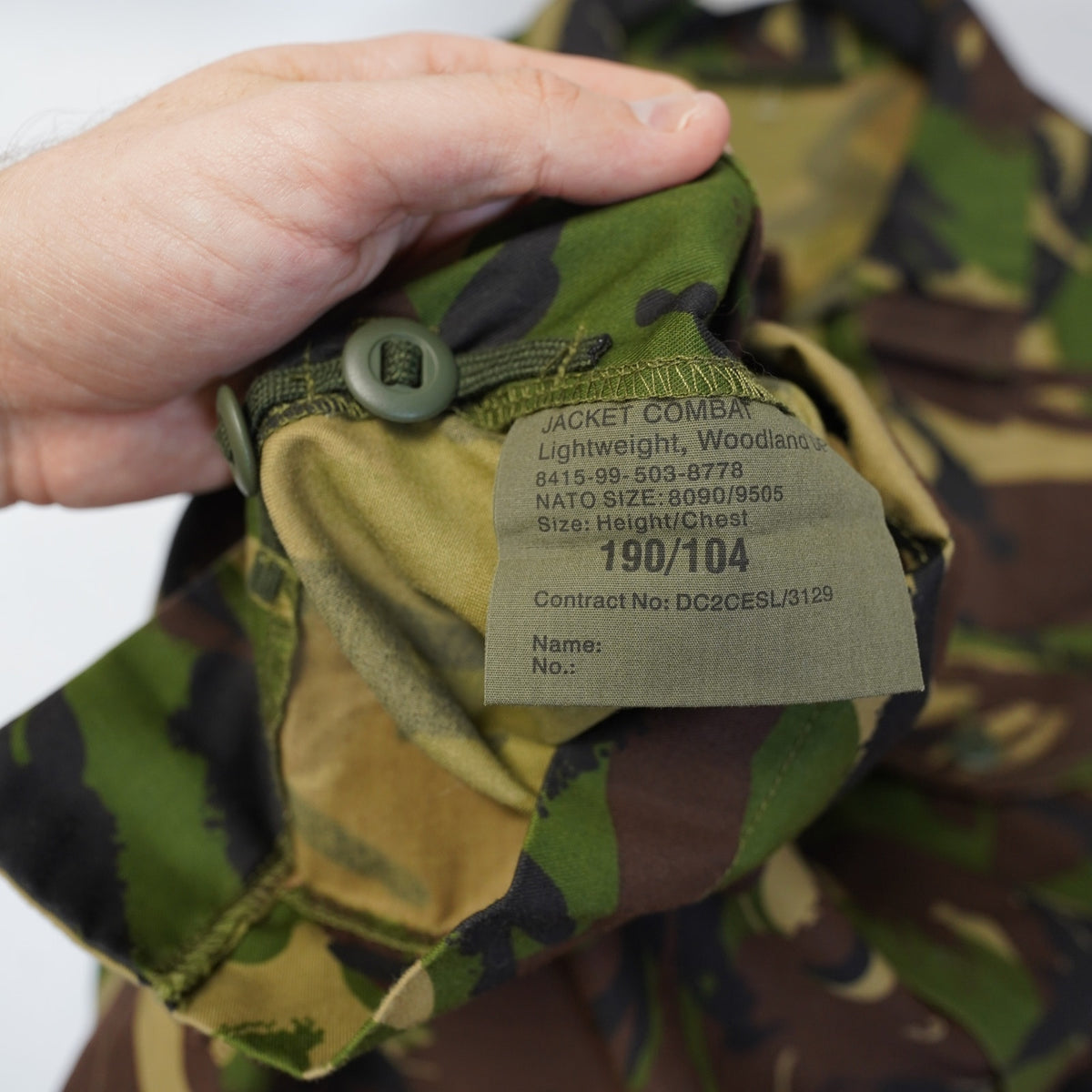 (M) Vintage British Army Soldier 95 Woodland Camo DPM Combat Shirt Jacket Men's M