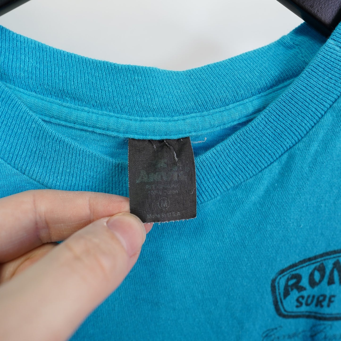 (S) Vintage Ron Jon Surf Shop Single-Stitch 80s Pocket T-Shirt Men's S Blue Anvil