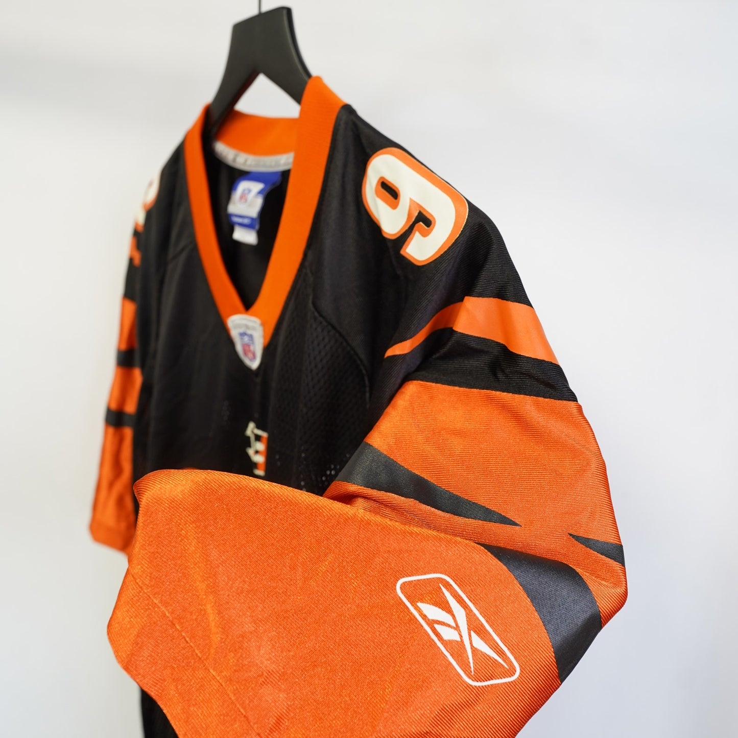 (L) Vtg Cincinnati Bengals Reebok David Pollack Football Jersey Men's L NFL Black