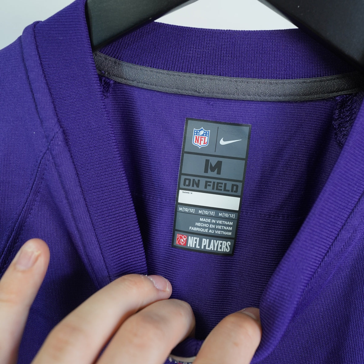 (Boys M) Lamar Jackson Nike On Field Baltimore Ravens Football Jersey Boys M Purple NFL