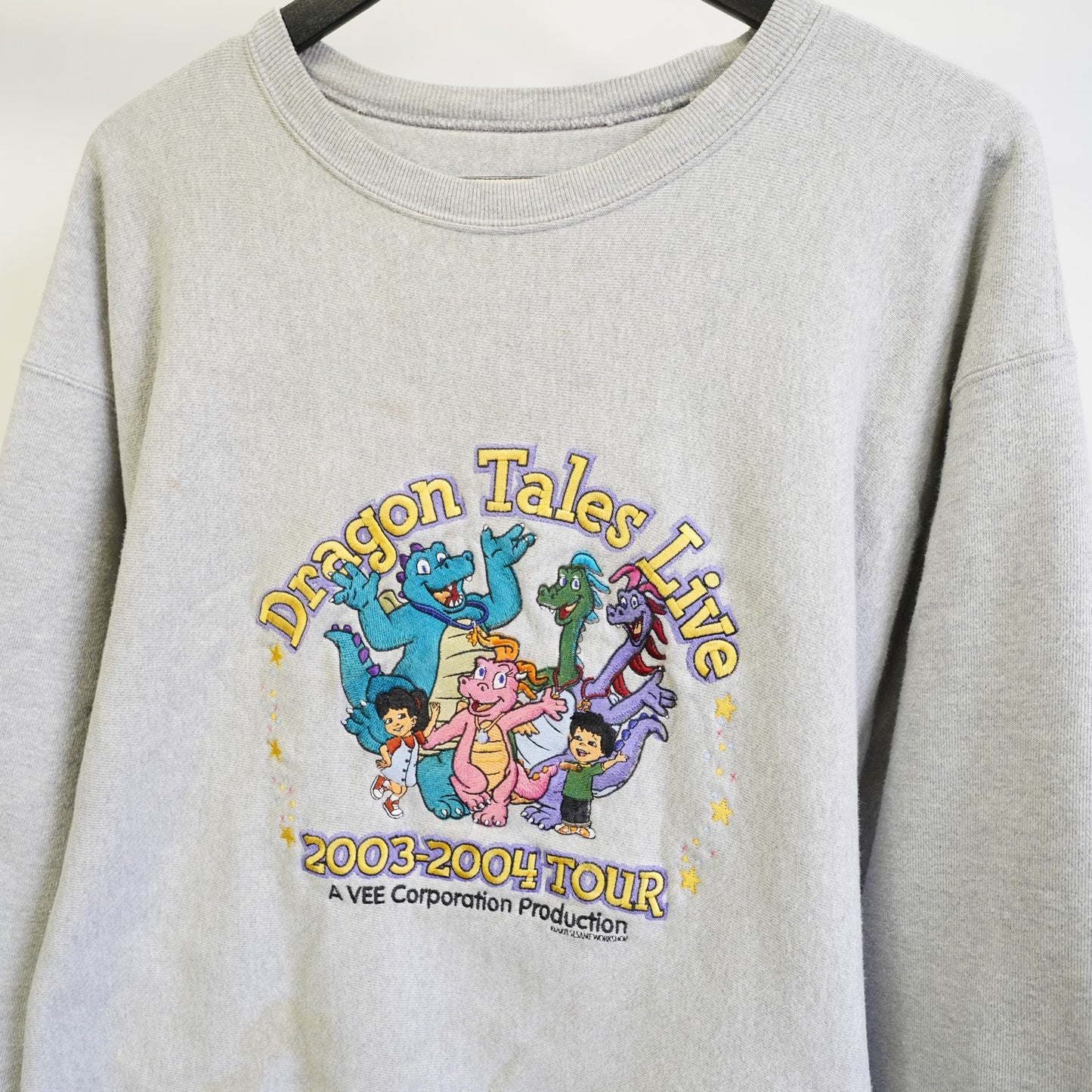 (XXL) Vintage Dragon Tales Champion Reverse Weave Sweatshirt Men's XXL Gray 90s