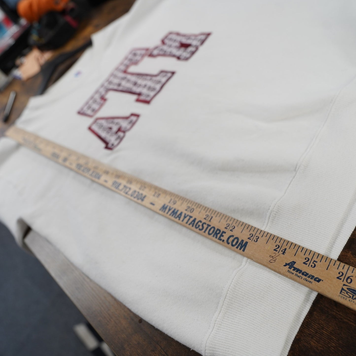 (XL) Vintage A&M Aggies Sewn Russell Athletic 90s Sweatshirt Men's XL White ATM Retro