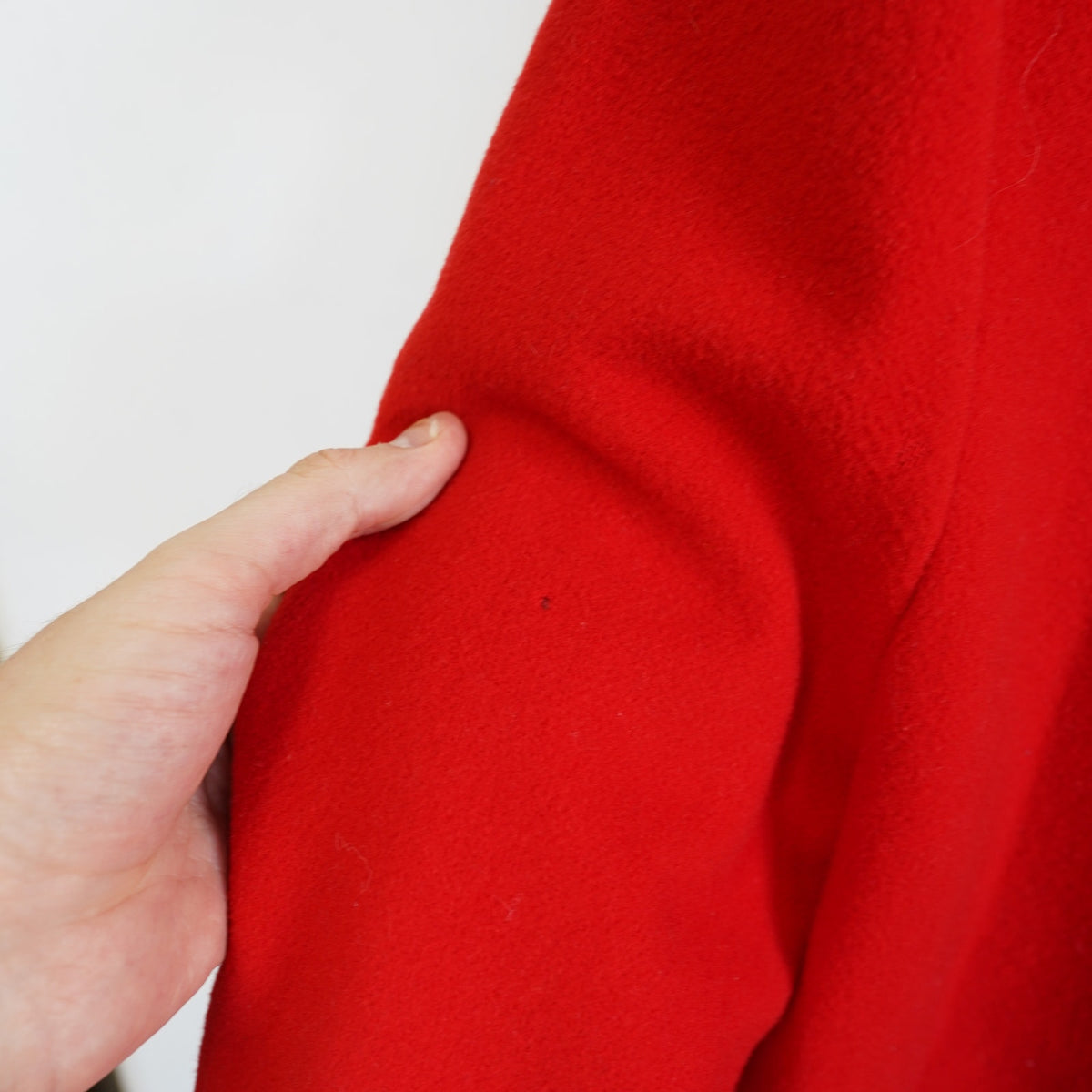(L) True Vintage M. Liman Co Penguin Fashions Womens L Red Wool Coat w/ Plaid Lining