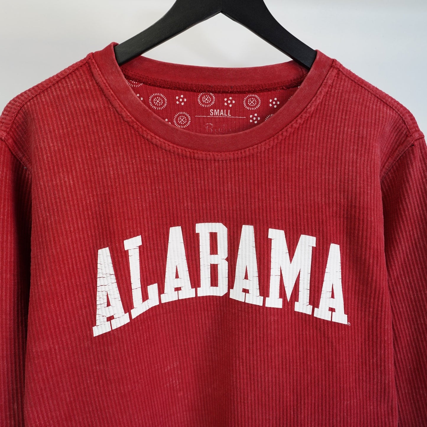 (S) Alabama Crimson Tide Pressbox Crewneck Sweatshirt Women's S Oversized Fit Red