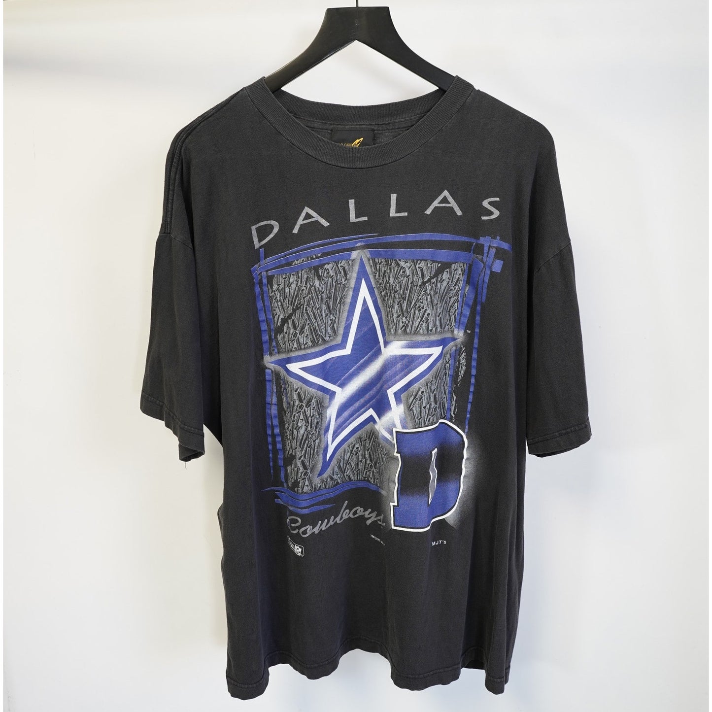 (XL) Vintage Dallas Cowboys Big Logo Pure Magic T-Shirt Men's XL Black 90s