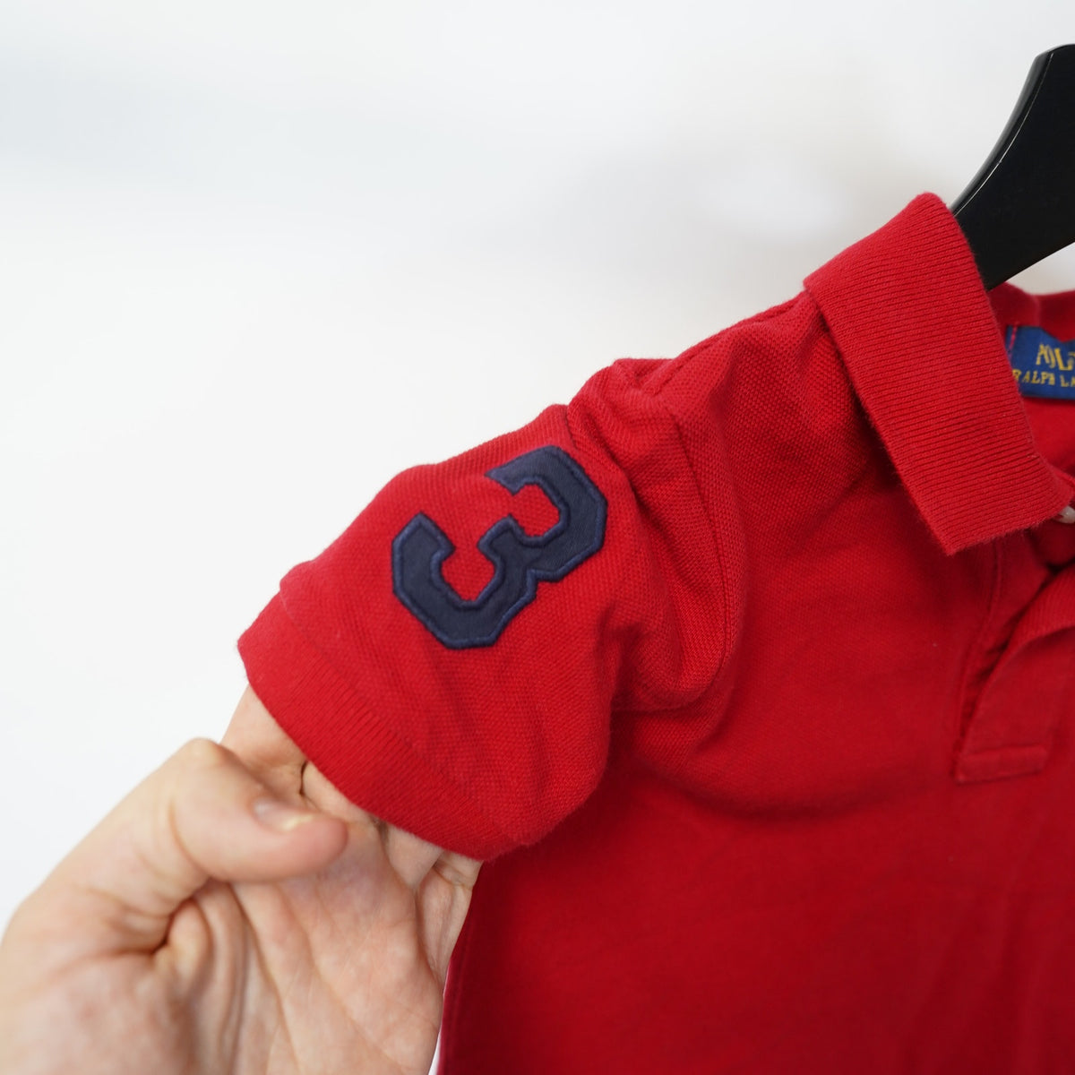 (Boys 3T) Polo Ralph Lauren Big Pony Polo Shirt Boys 3T Kids Youth Red Navy Blue Preppy