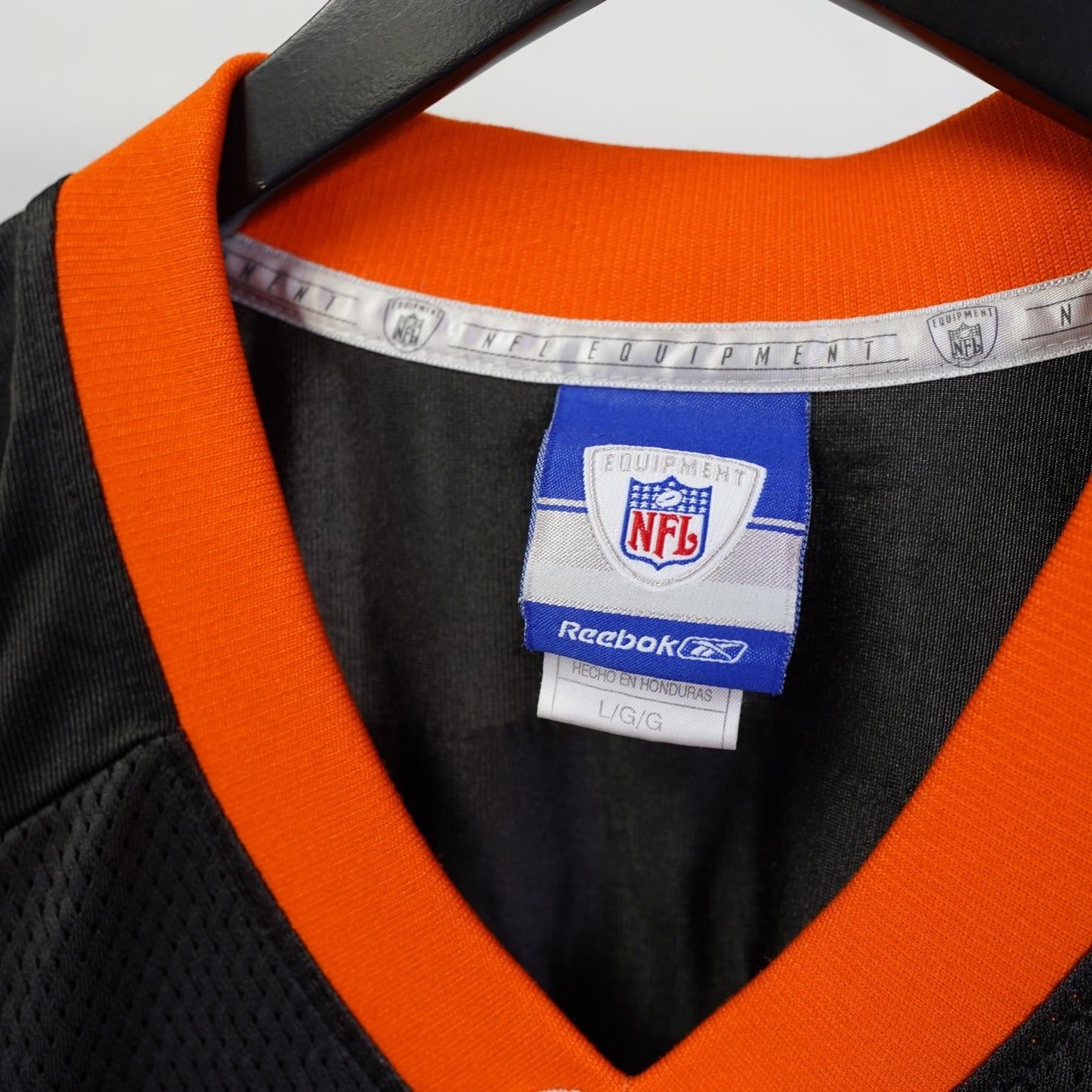 (L) Vtg Cincinnati Bengals Reebok David Pollack Football Jersey Men's L NFL Black