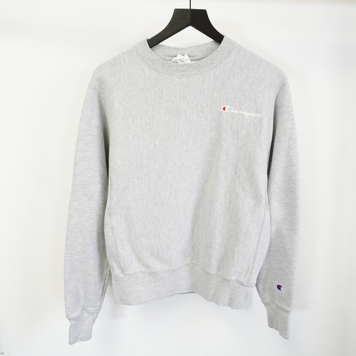 (S) Champion Reverse Weave Gray Crewneck Sweatshirt Men's S Retro Minimalist Y2K