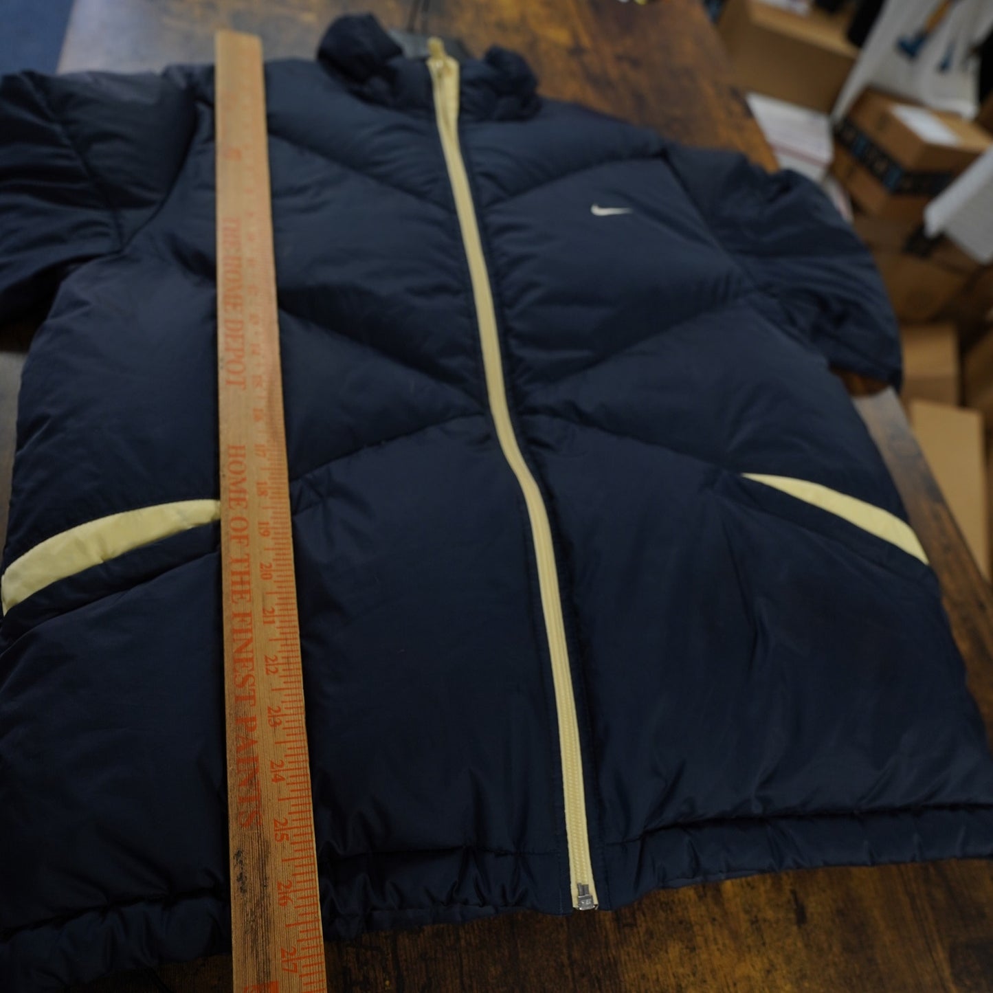 (L) Vintage Nike Tech Down Puffer Jacket Y2K Men's L 2000s Blue