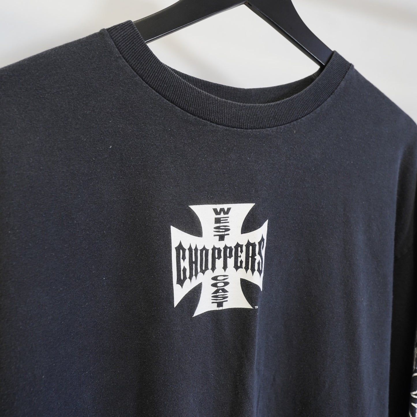 (XL) Vintage West Coast Choppers Long Sleeve Biker T-Shirt Size XL Y2K Jesse James