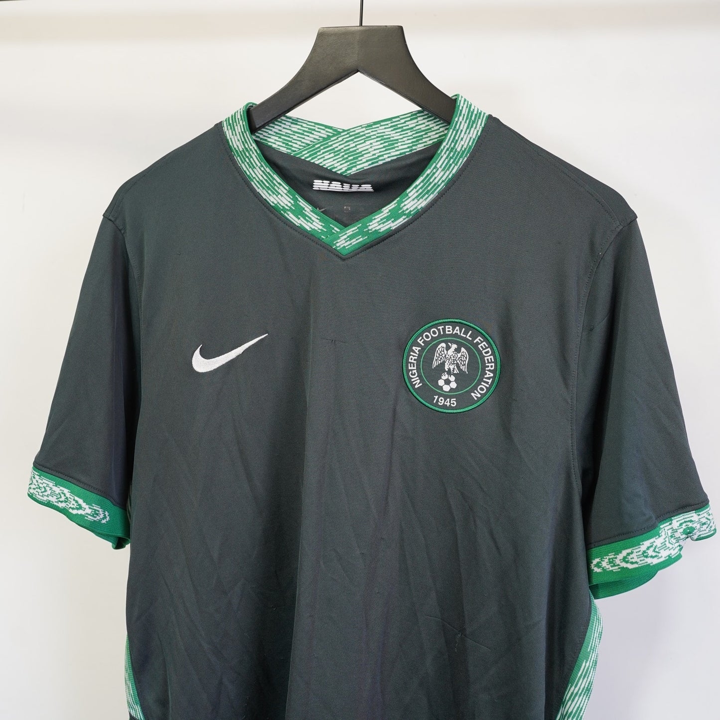(XL) Nike Nigeria 2020/21 Away Soccer Jersey Men's XL Futbol Kit Dark Green