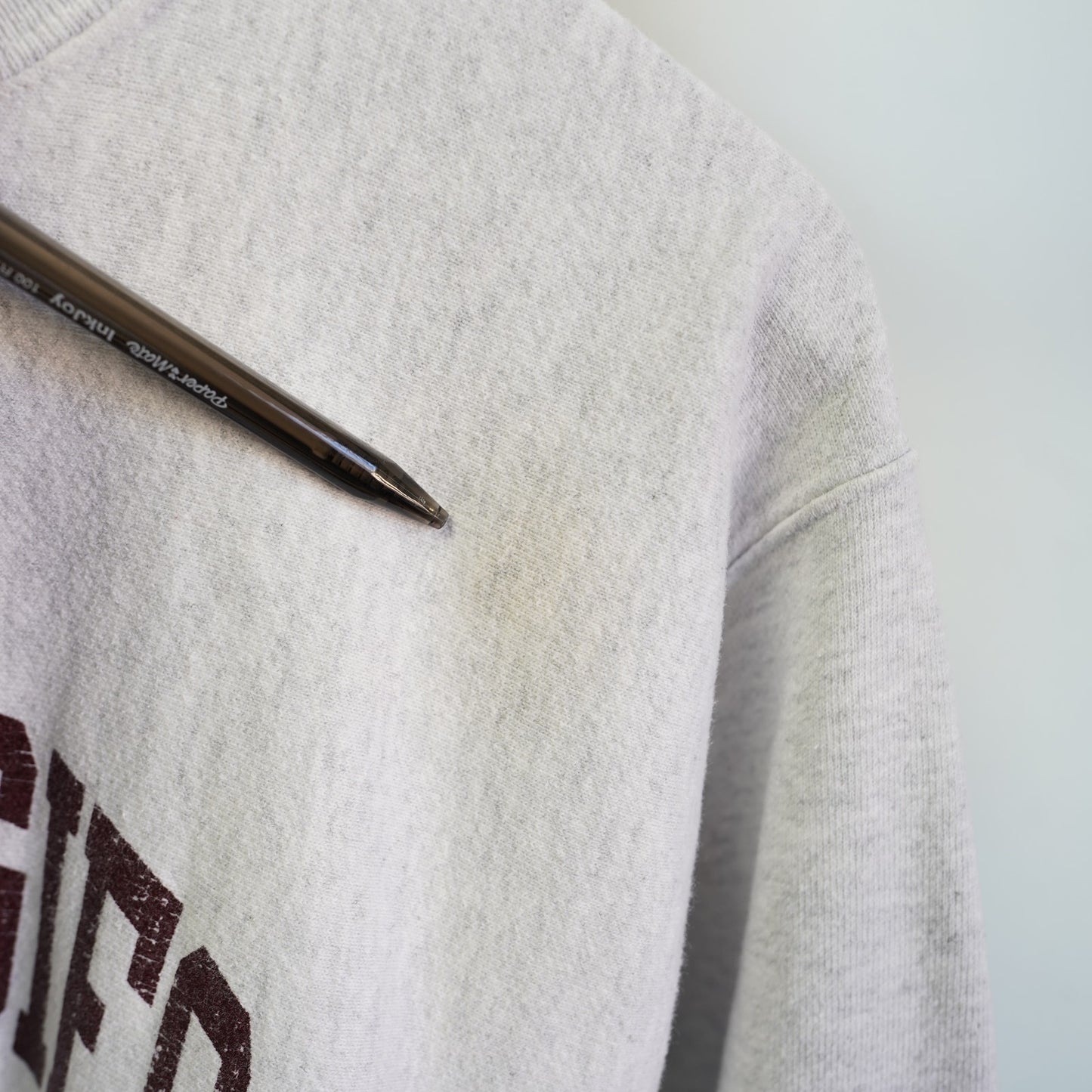 (L) Texas A&M Aggies Champion Reverse Weave Crewneck Sweatshirt Men's L Gray ATM