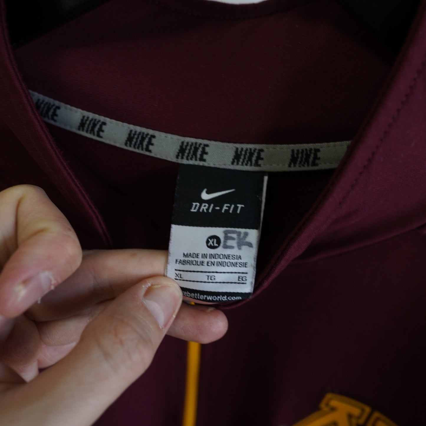 (XL) Nike Minnesota Golden Gophers Dri Fit Full Zip Track Jacket Men's XL Red