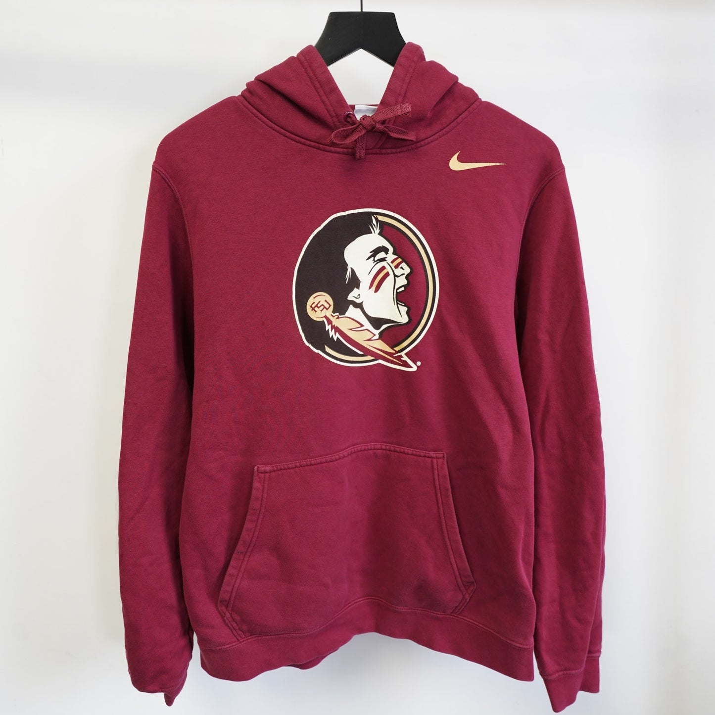 (M) Florida State Seminoles Nike FSU Swoosh Hoodie Men's M Red Retro