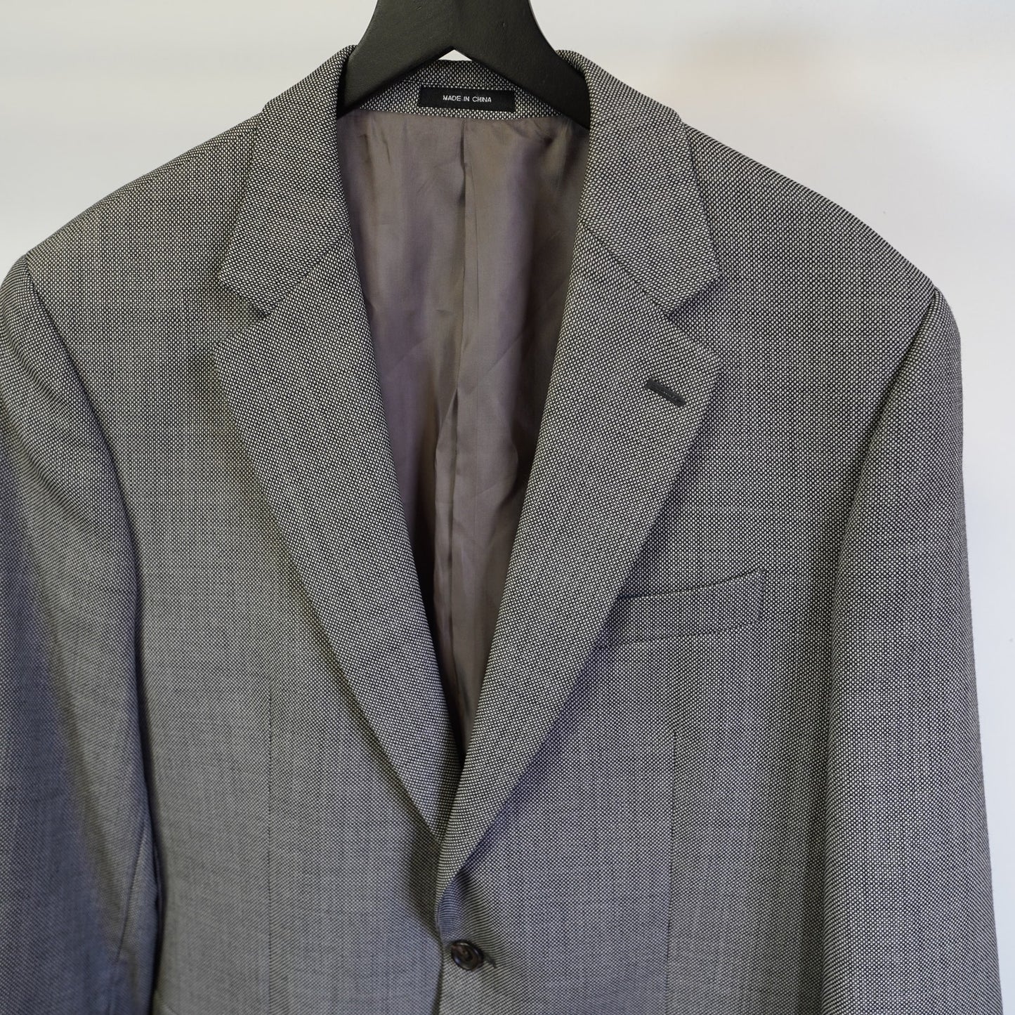 (L) Sz. 42 Ralph Lauren Mens Wool Suit Jacket Birdseye Gray Sportscoat Blazer