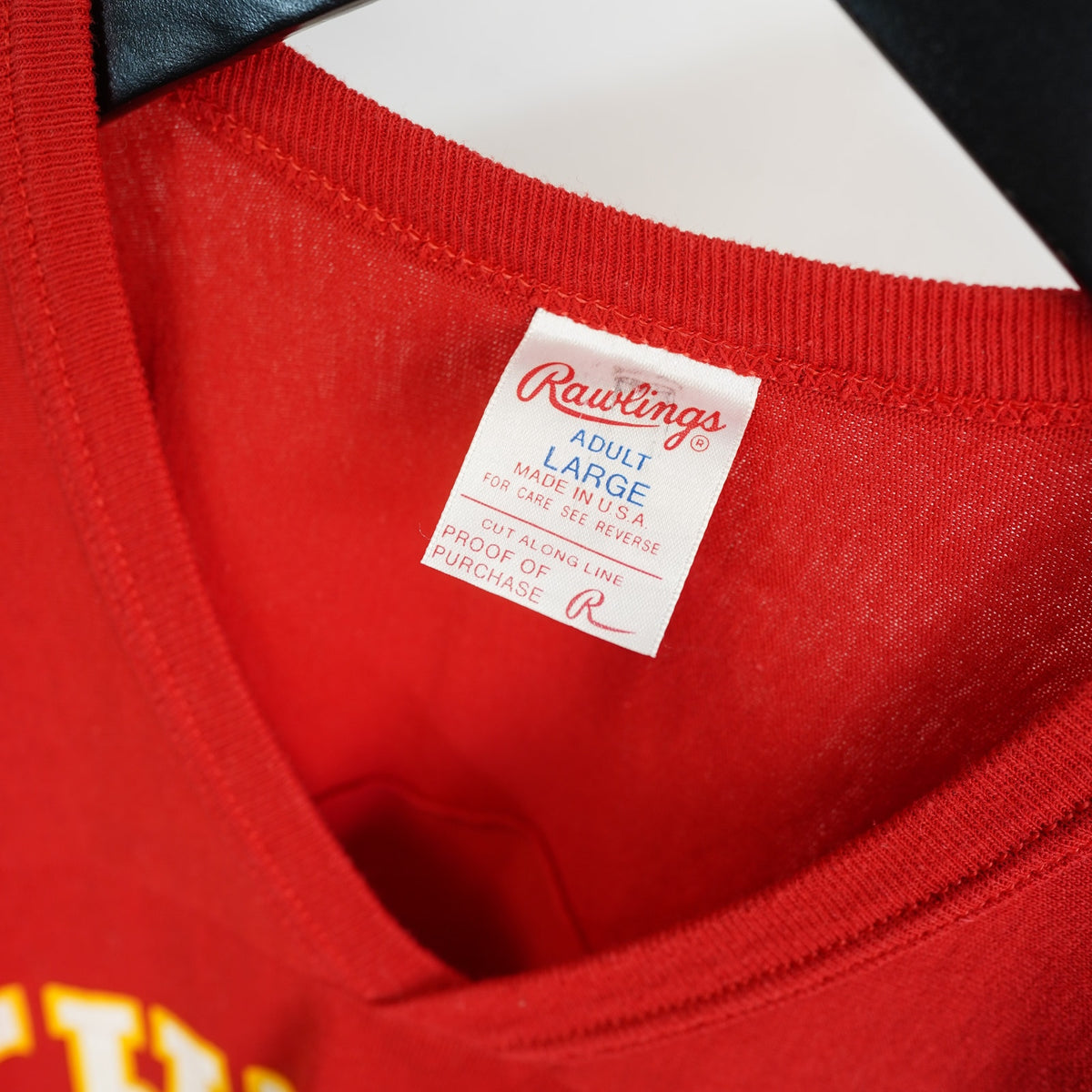 (L) True Vintage 80s Kansas City Chiefs Rawlings Football Jersey Men's L Red Retro